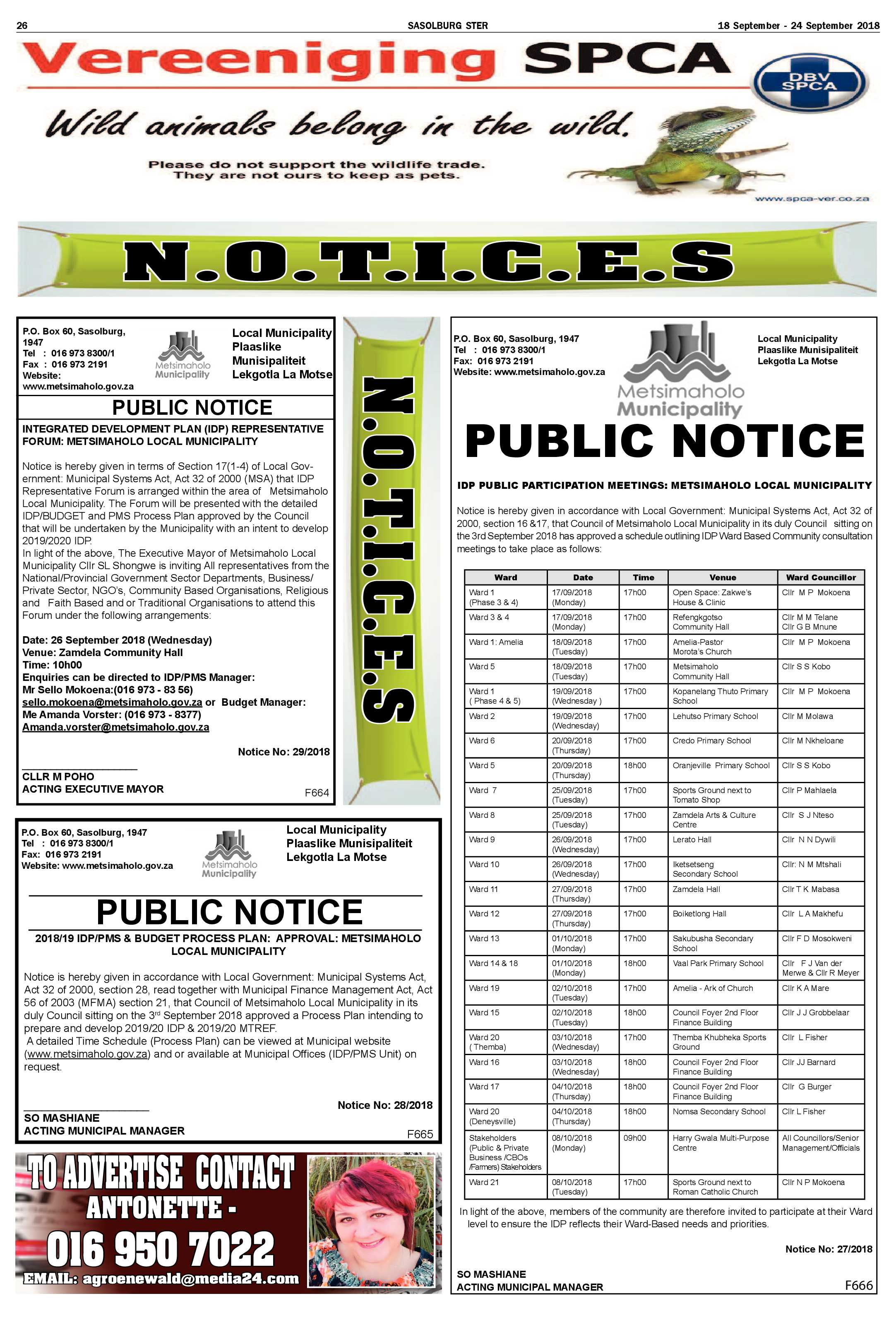 Sasolburg Ster 18 – 24 September 2018 page 26