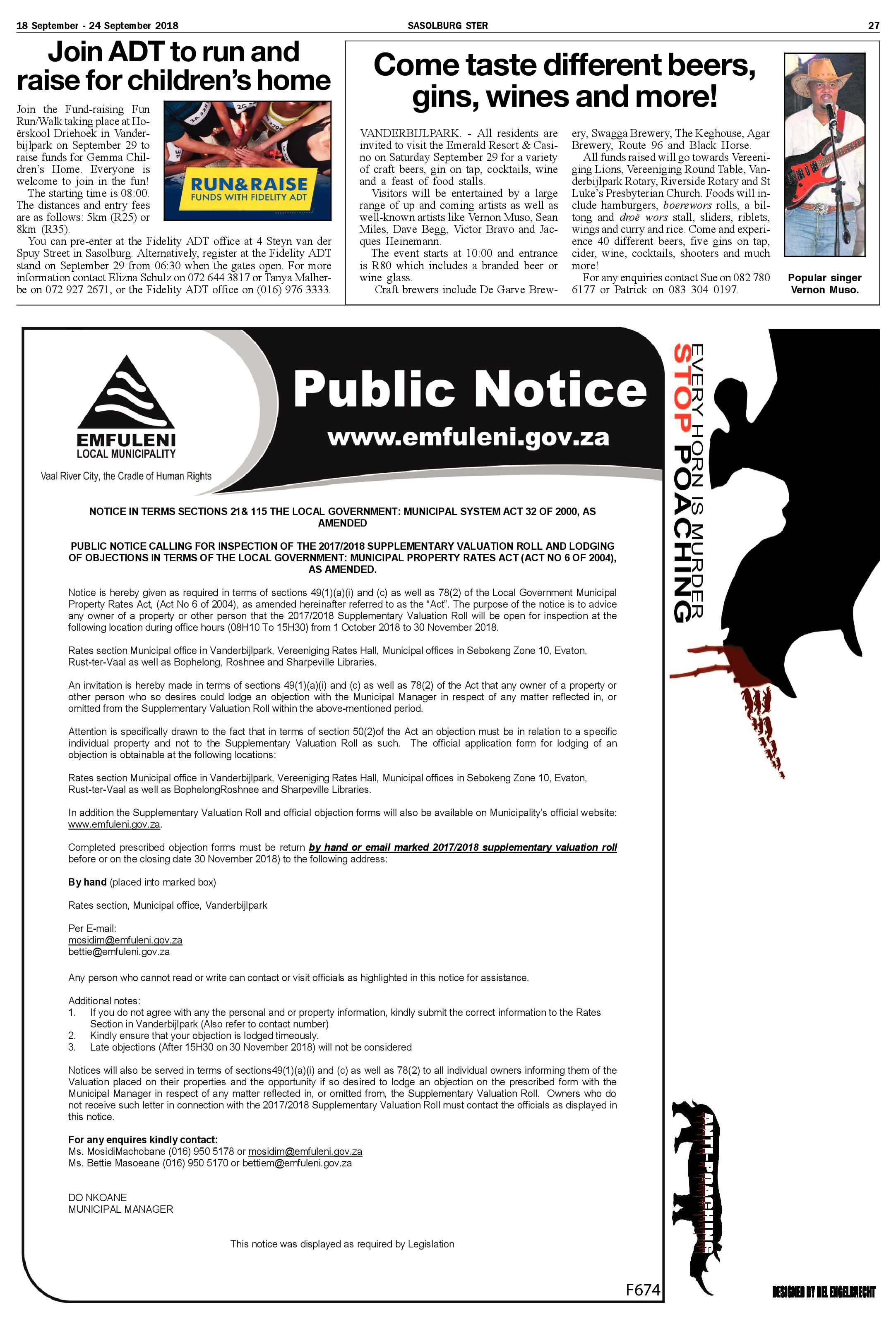 Sasolburg Ster 18 – 24 September 2018 page 27