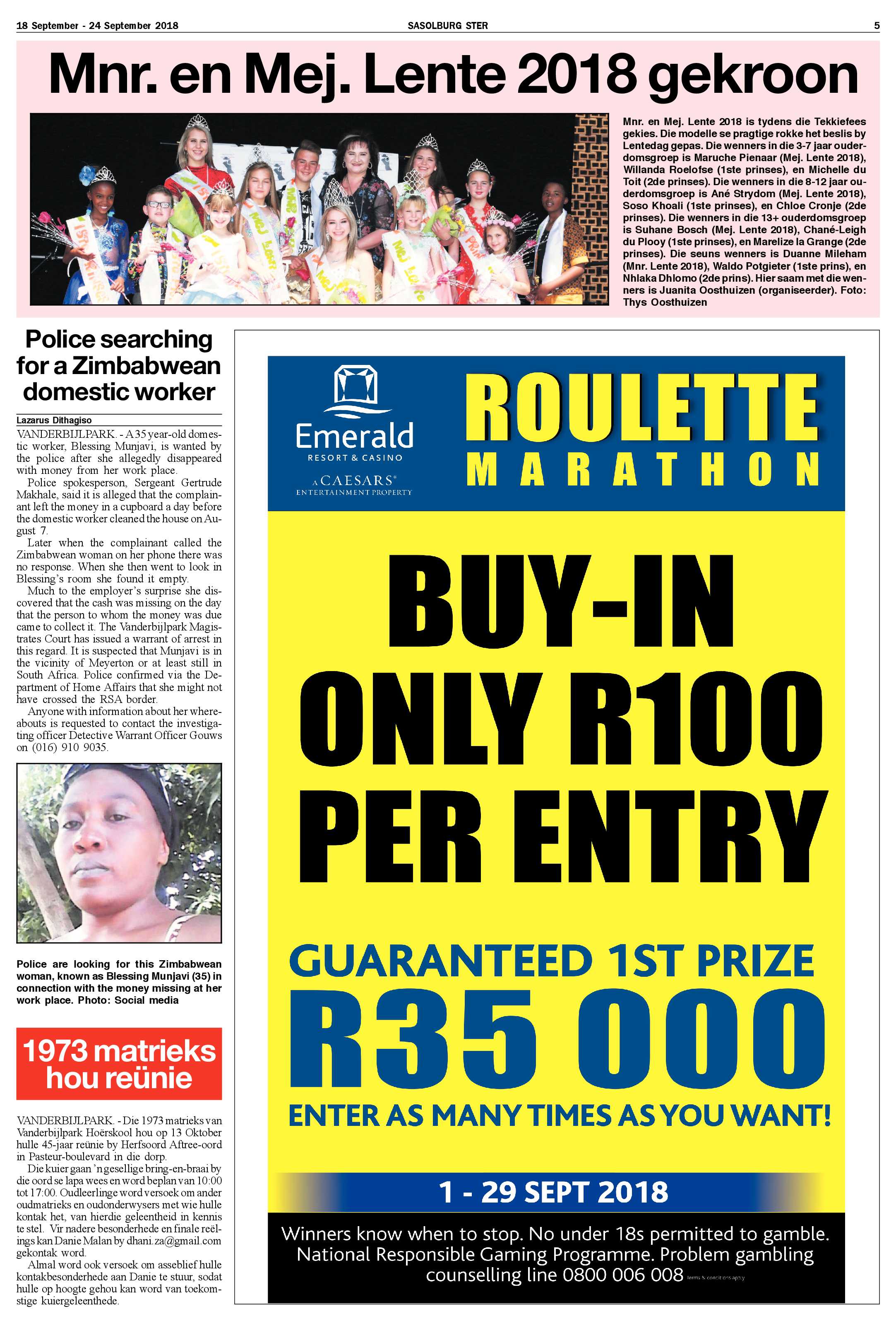 Sasolburg Ster 18 – 24 September 2018 page 5