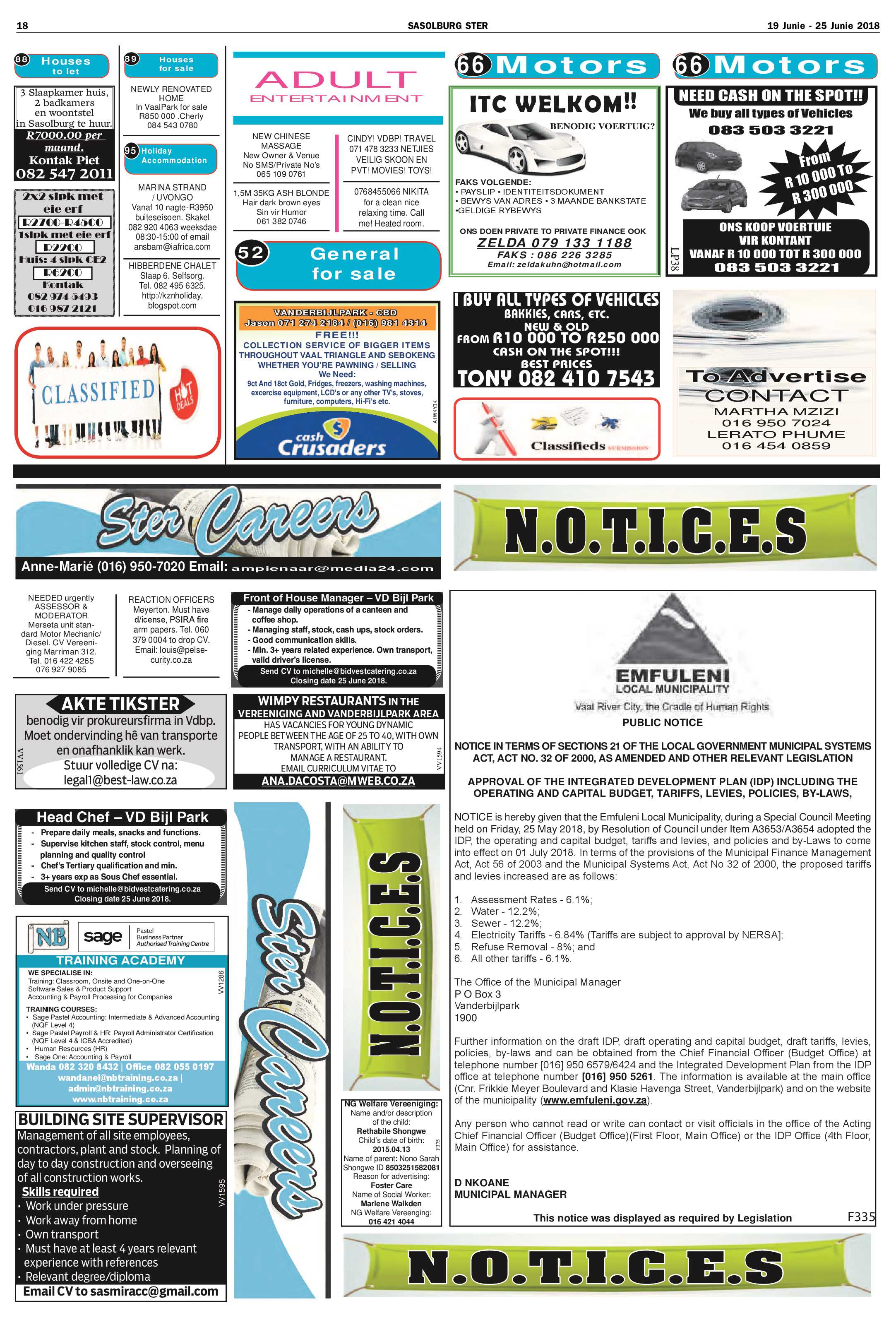 Sasolburg Ster 19 – 25 Junie 2018 page 18