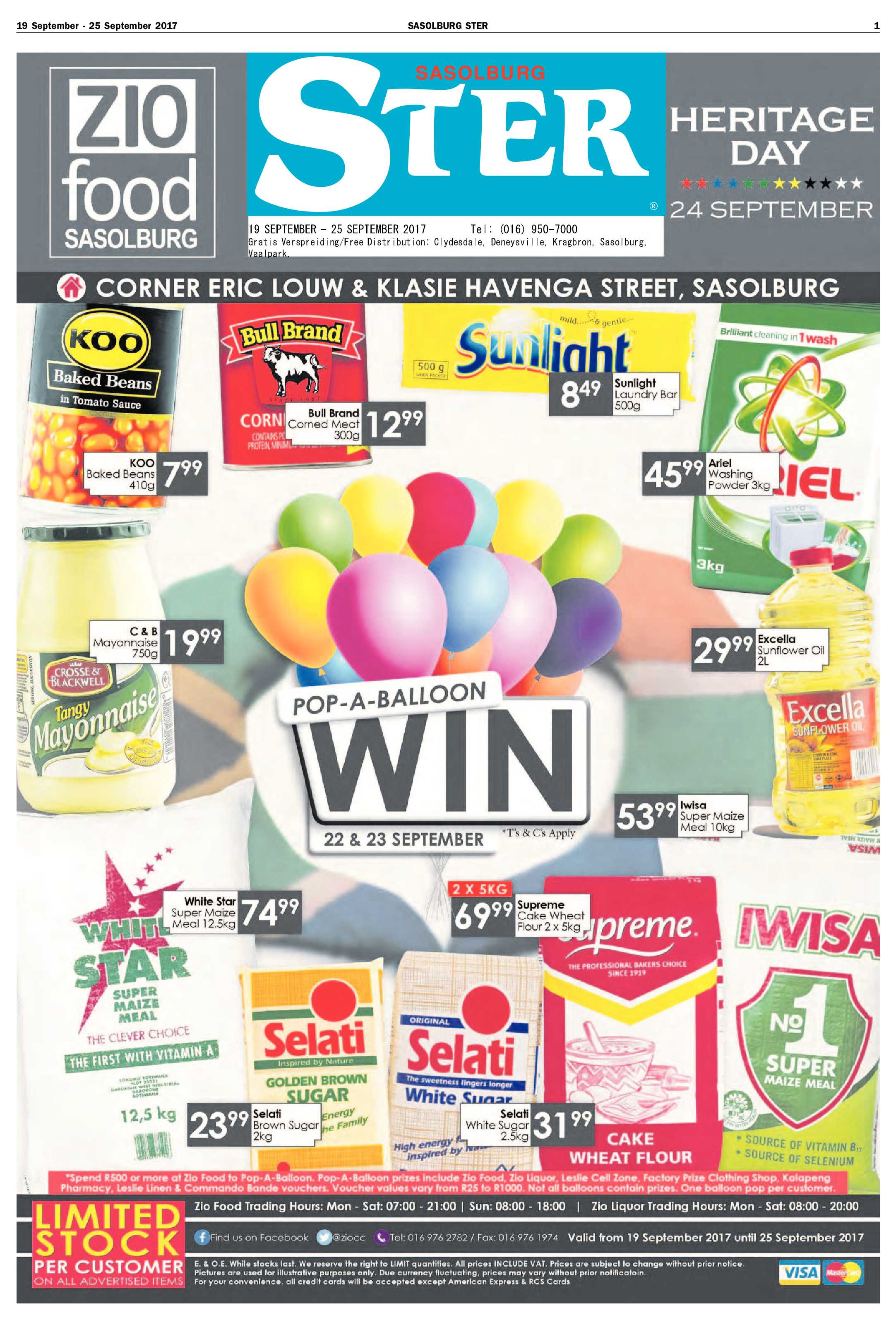 Sasolburg Ster 19 – 25 September 2017 page 1