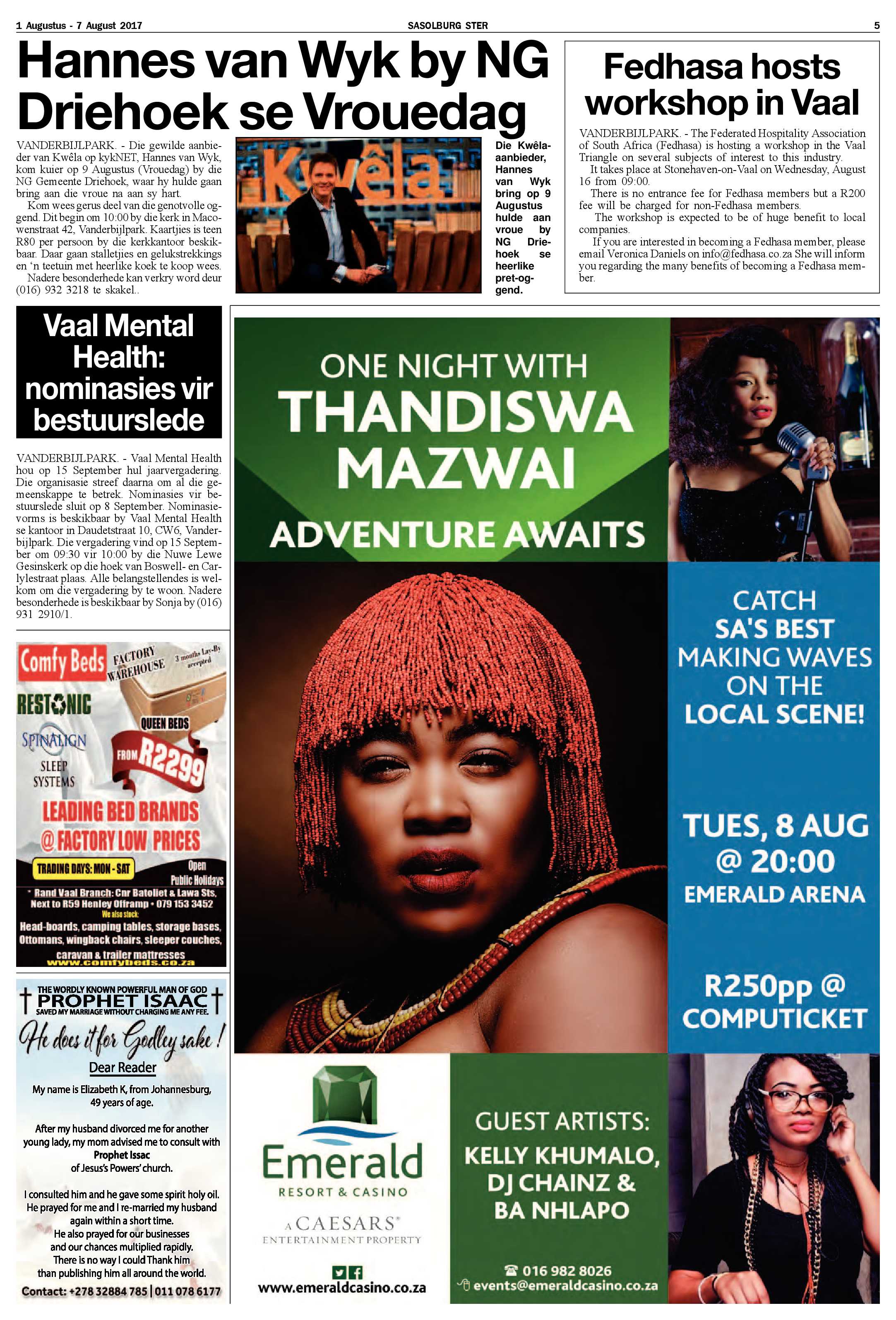 Sasolburg Ster 1 – 7 Augustus 2017 page 5