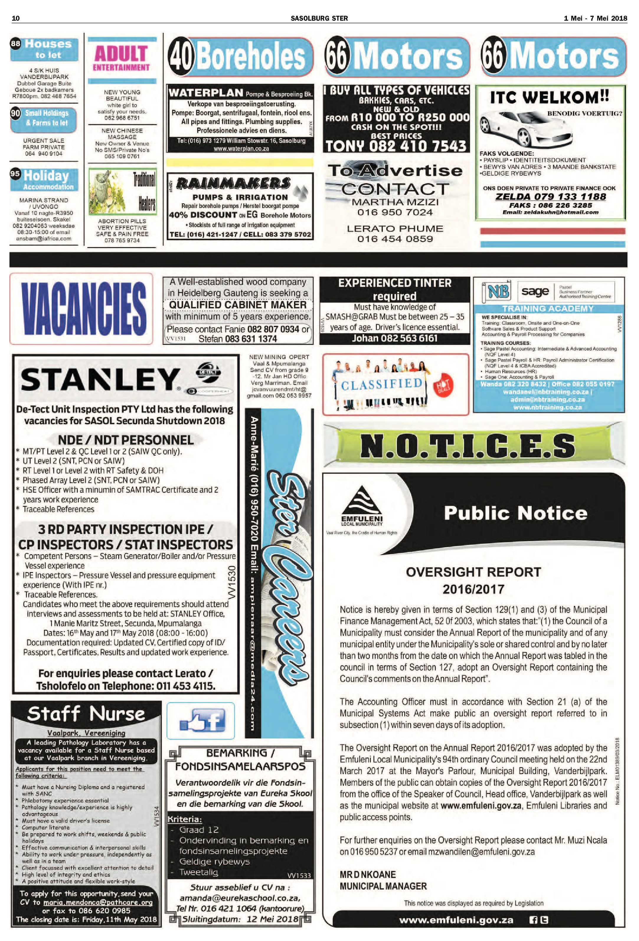 Sasolburg Ster 1 – 7 Mei 2018 page 10