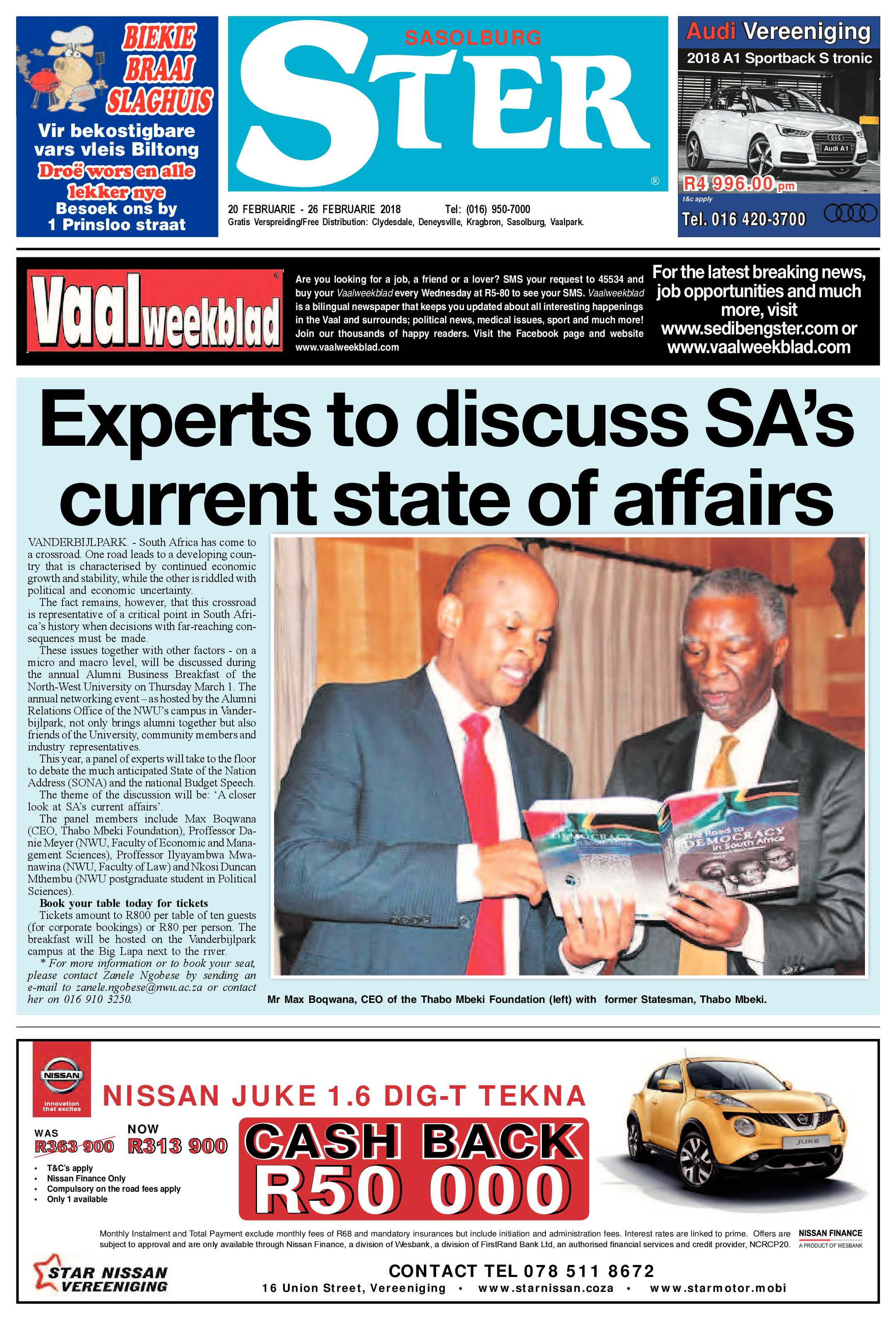 Sasolburg Ster 20 -26 Februarie 2018 page 1