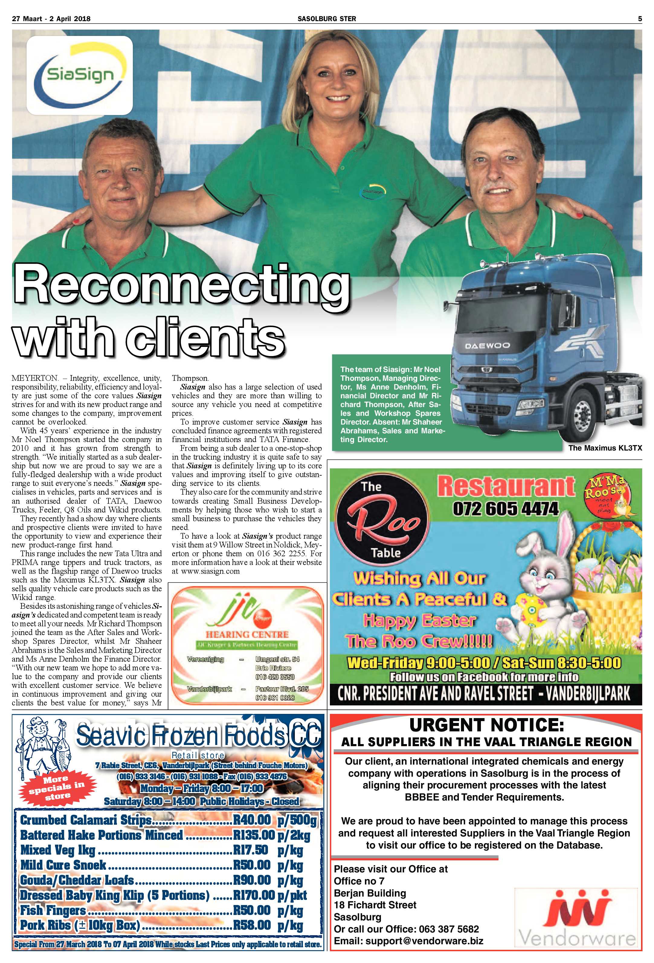 Sasolburg Ster 20 – 26 Maart 2018 page 5