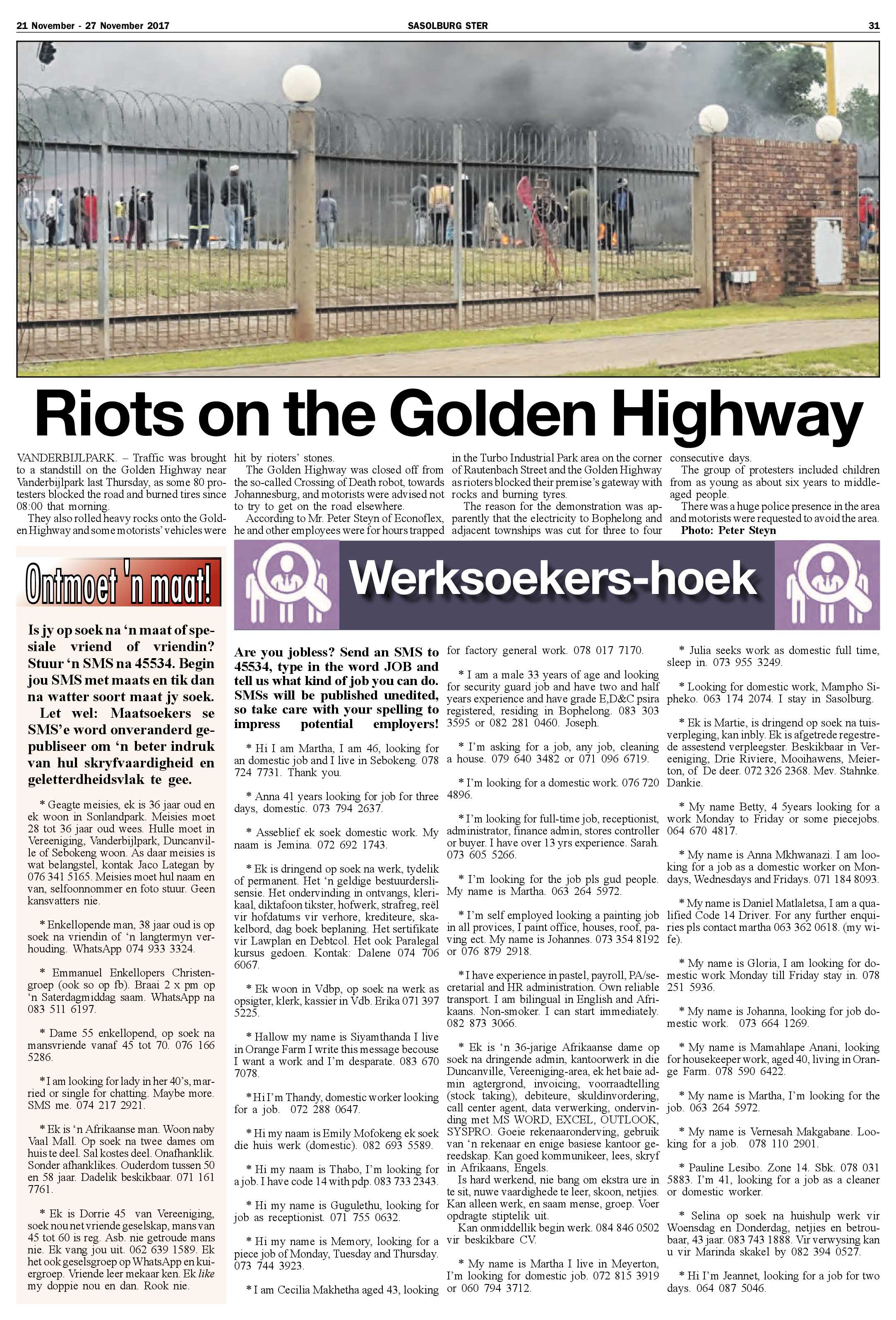 Sasolburg Ster 21 – 27 November 2017 page 31