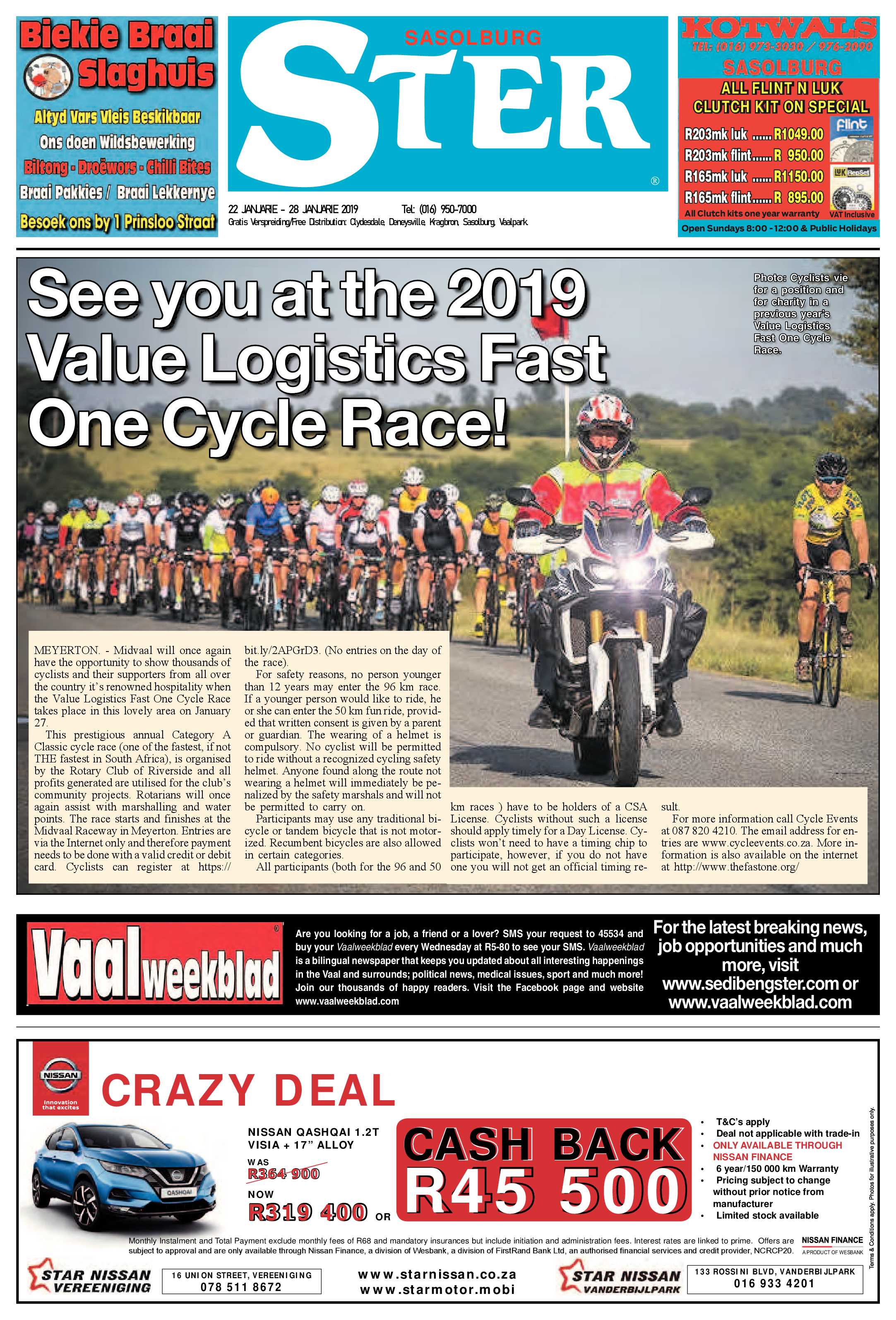 Sasolburg Ster 22 – 28 Januarie 2019 page 1