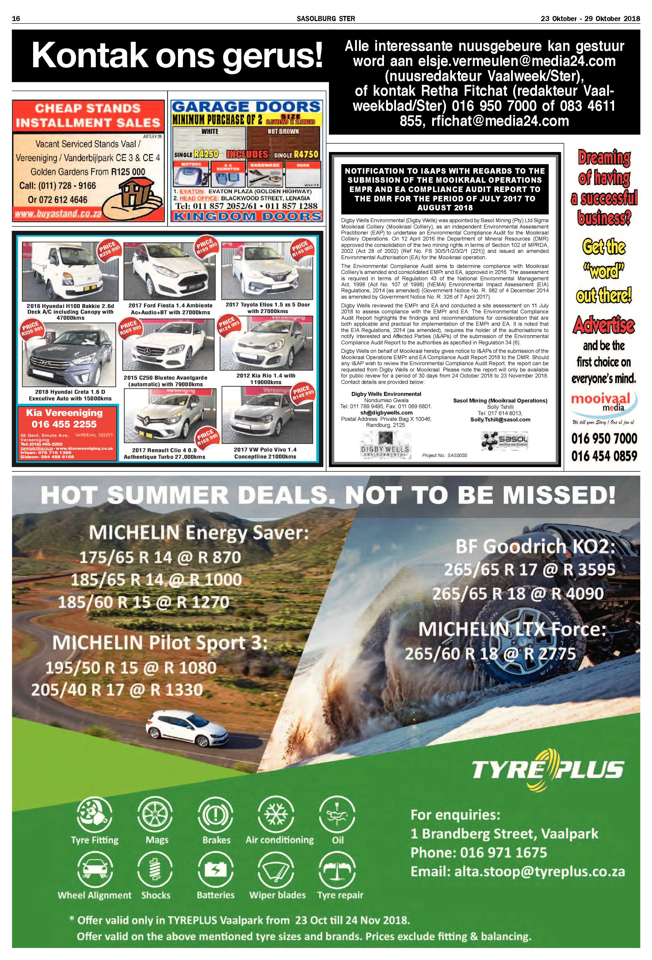 Sasolburg Ster 23 – 29 Oktober 2018 page 16