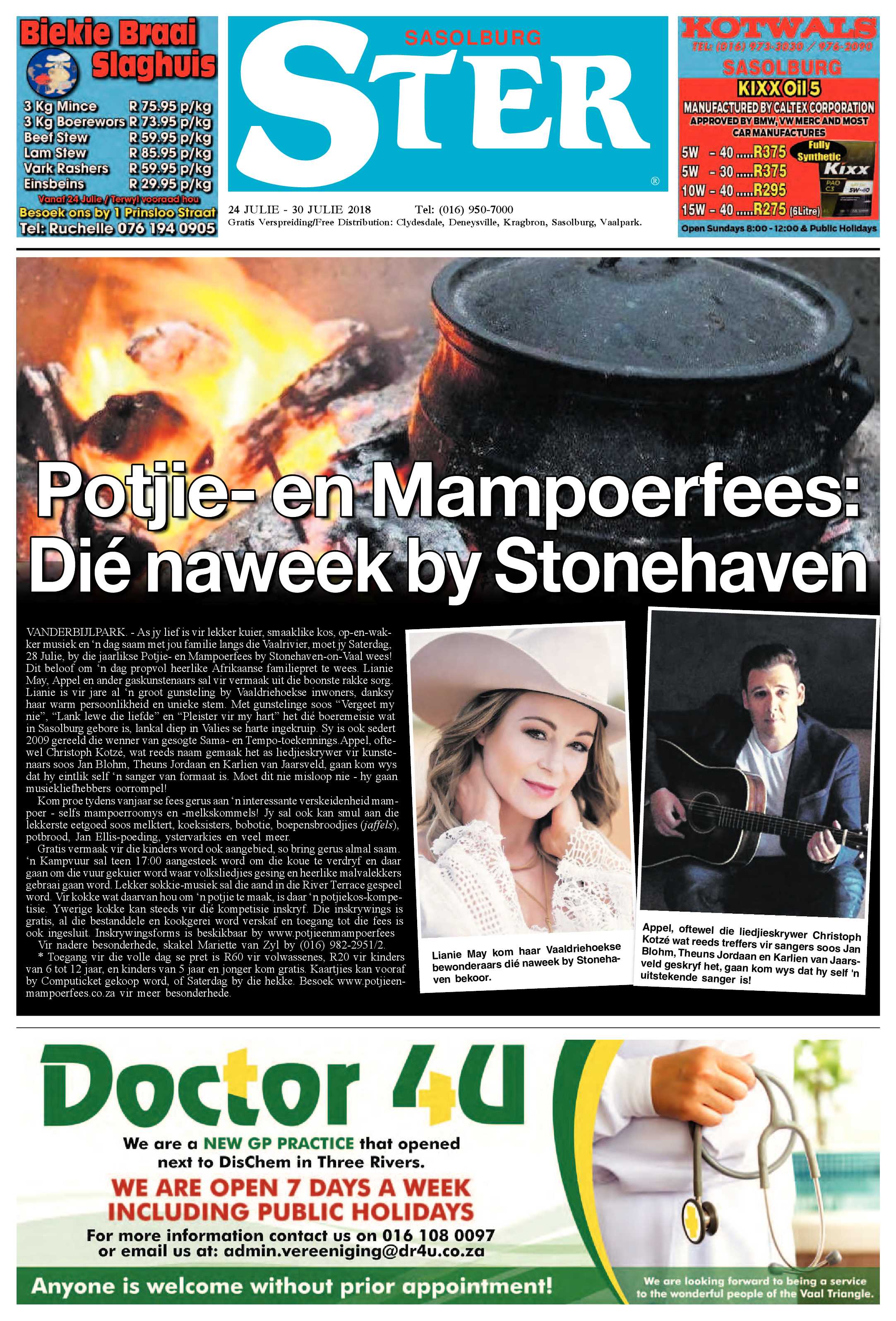 Sasolburg Ster 24 – 30 Julie 2018 page 1
