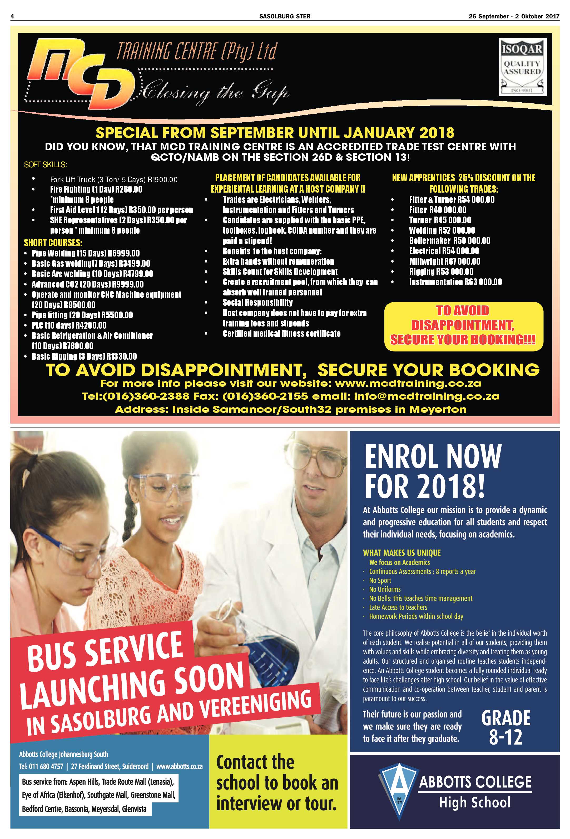Sasolburg Ster 26 September – 2 Oktober 2017 page 4