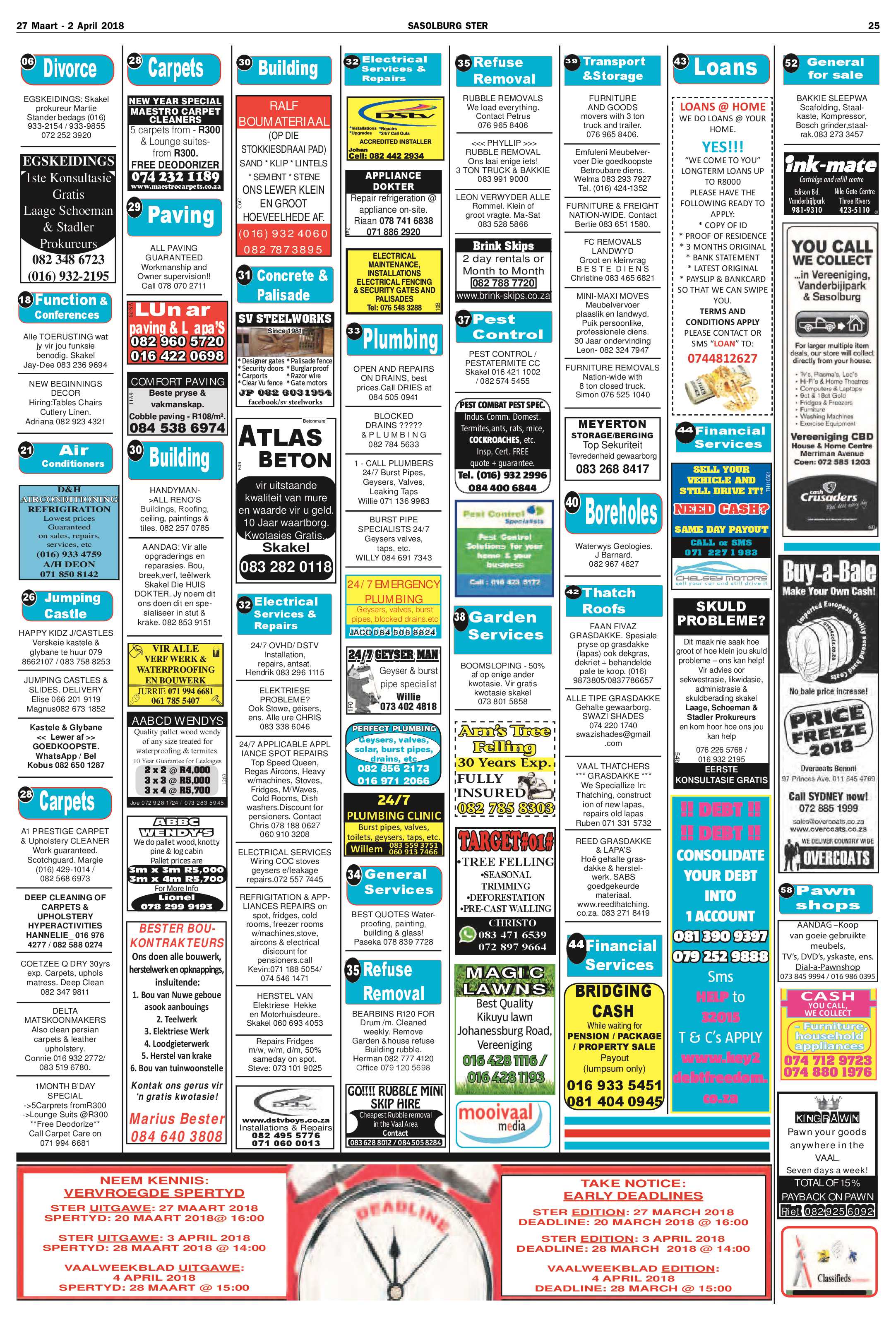 Sasolburg Ster 27 Maart – 2 April 2018 page 25