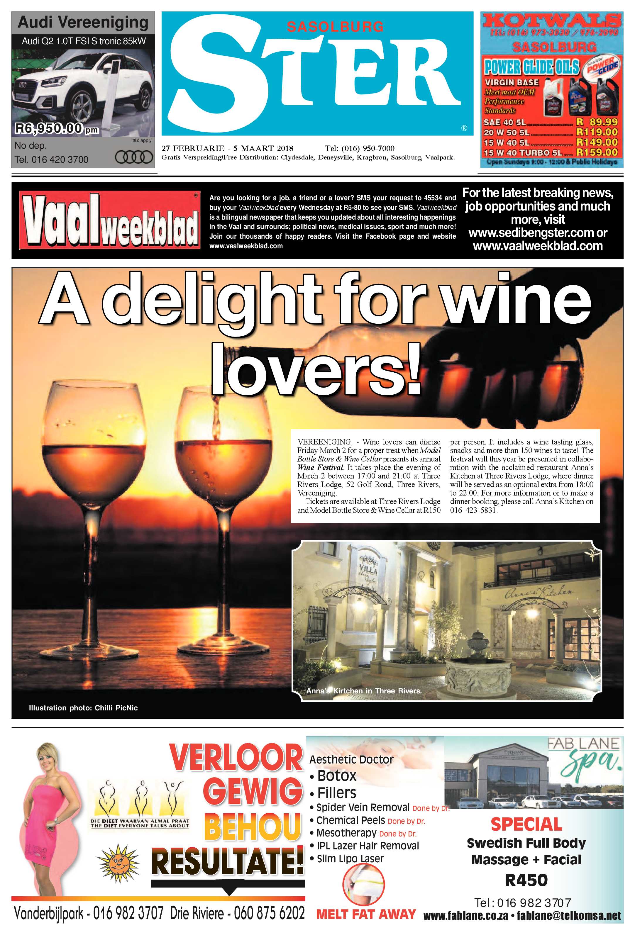 Sasolburg Ster 27 Maart – 5 Februarie 2018 page 1