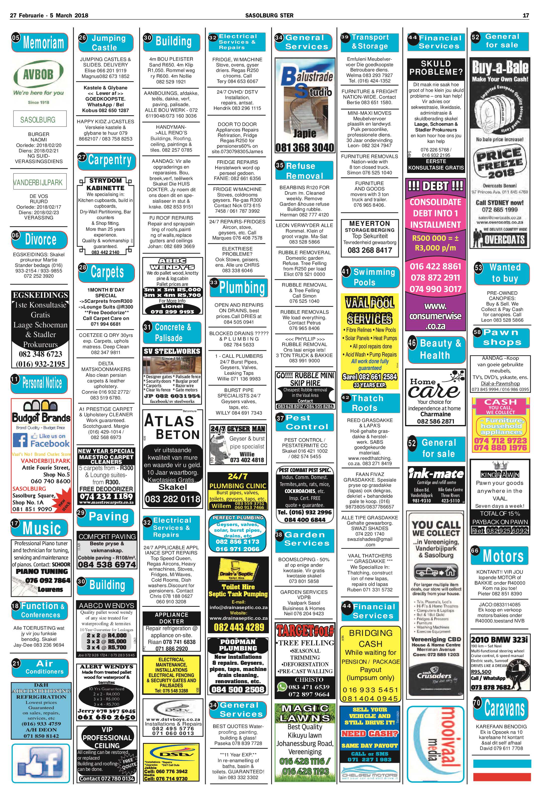 Sasolburg Ster 27 Maart – 5 Februarie 2018 page 17