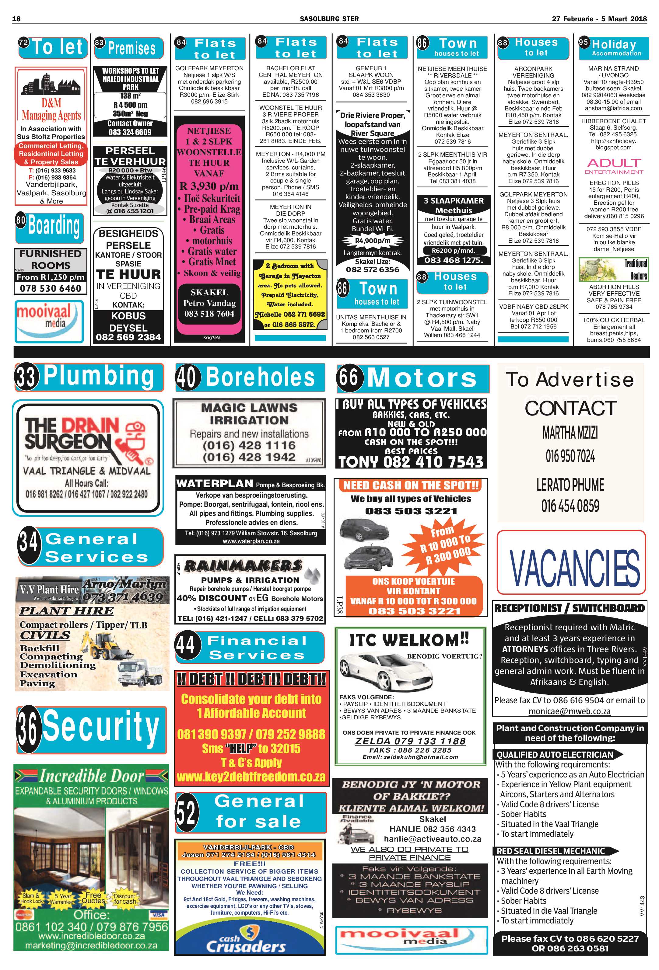 Sasolburg Ster 27 Maart – 5 Februarie 2018 page 18