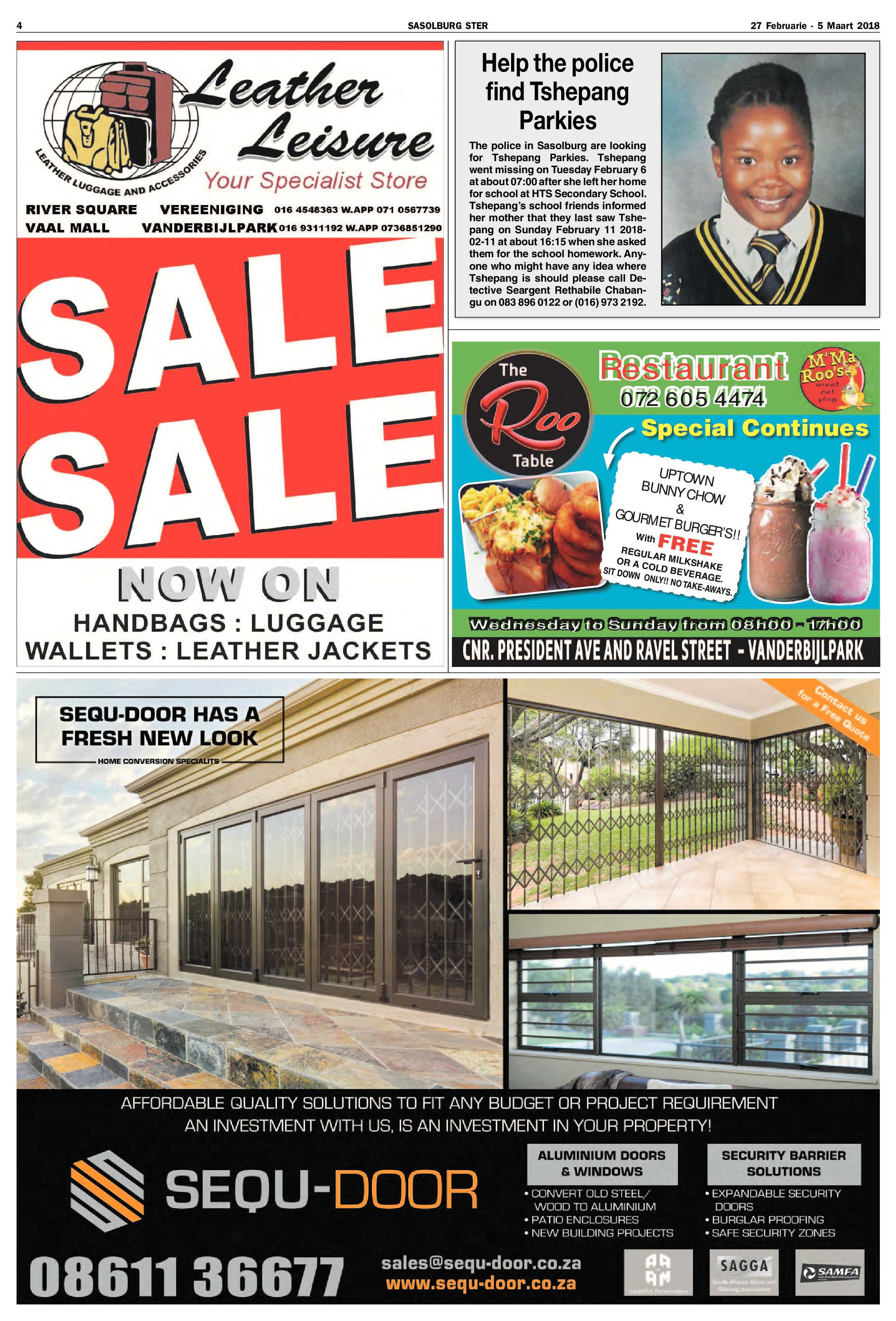 Sasolburg Ster 27 Maart – 5 Februarie 2018 page 4