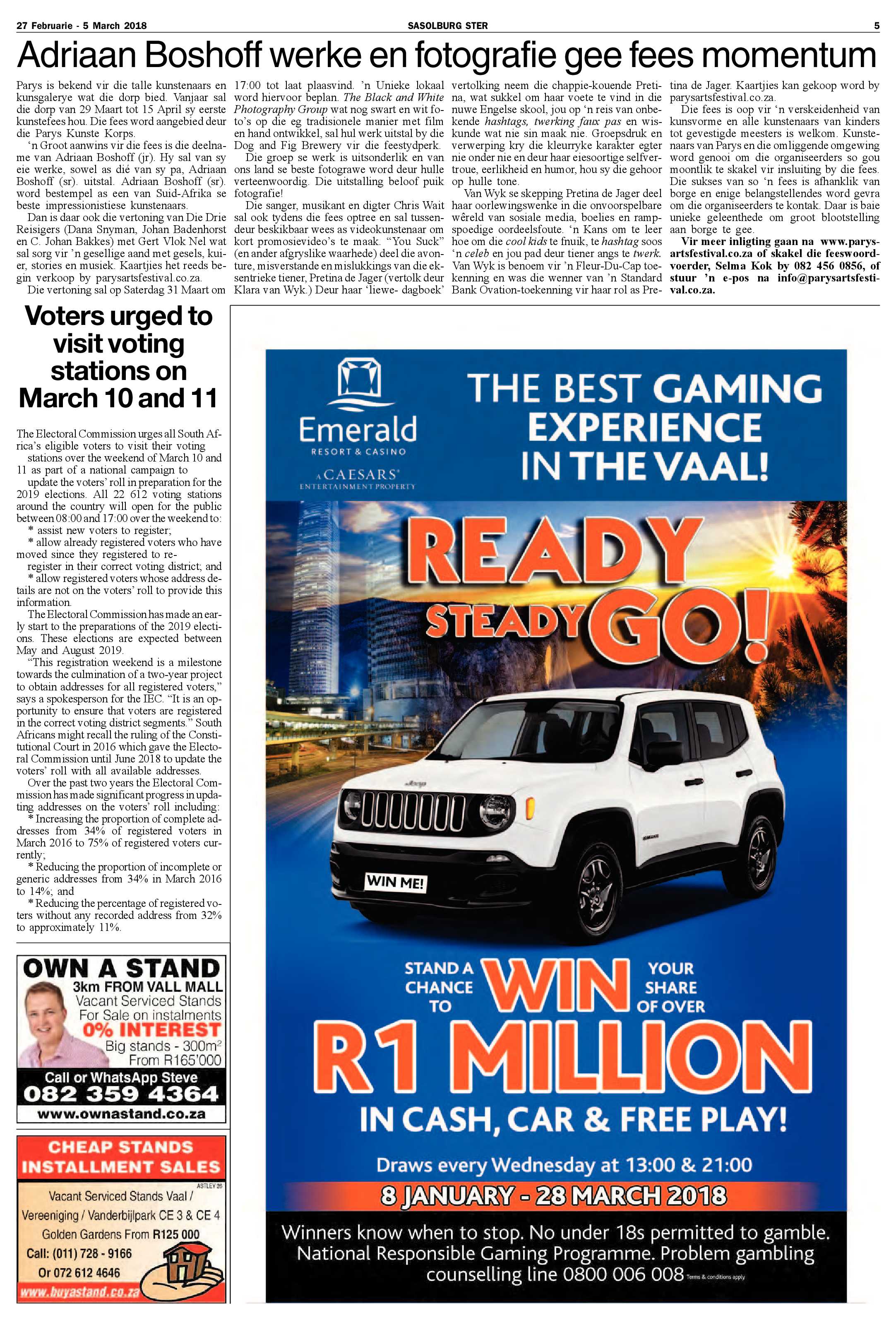 Sasolburg Ster 27 Maart – 5 Februarie 2018 page 5