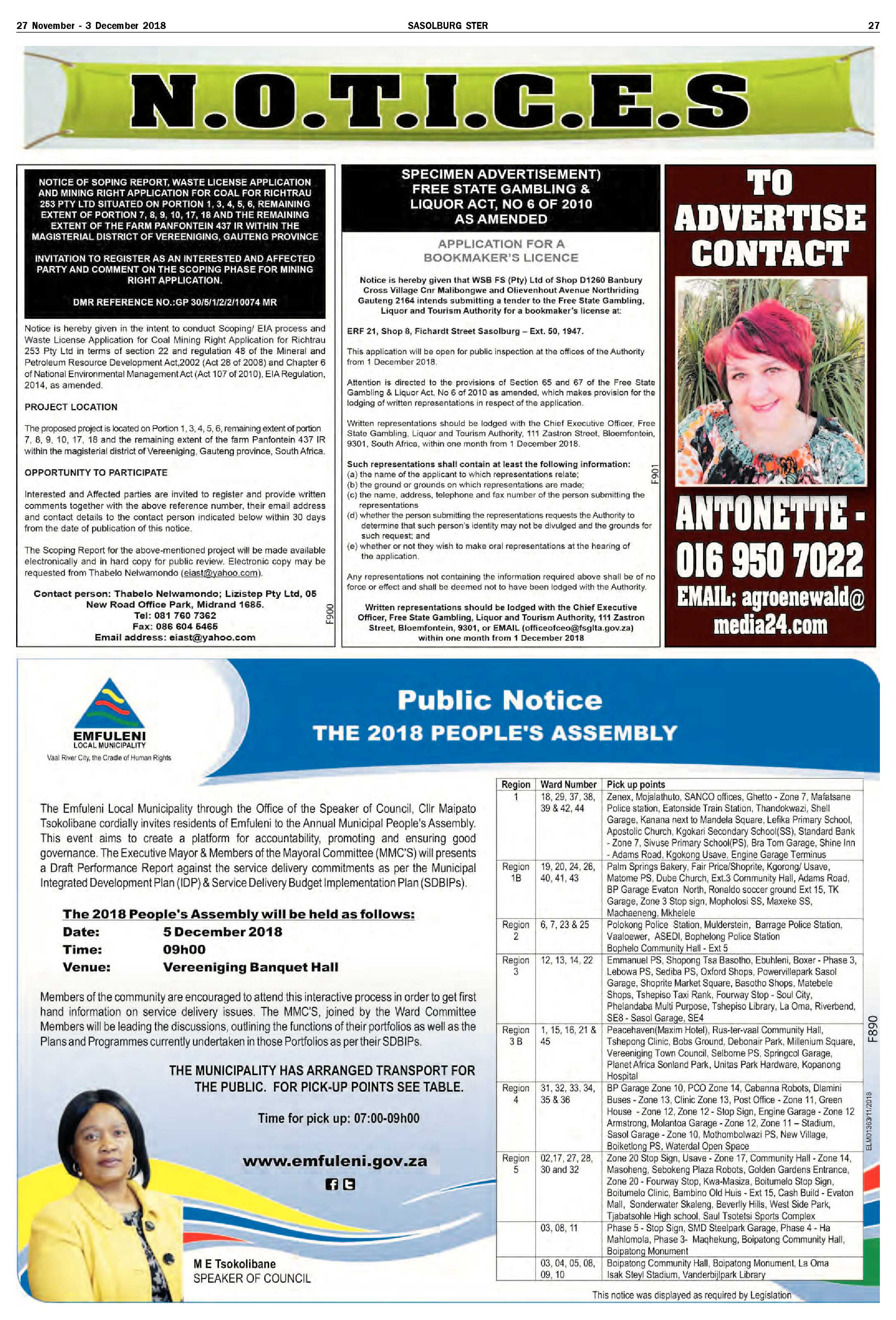 Sasolburg Ster 27 November – 3 Desember 2018 page 27