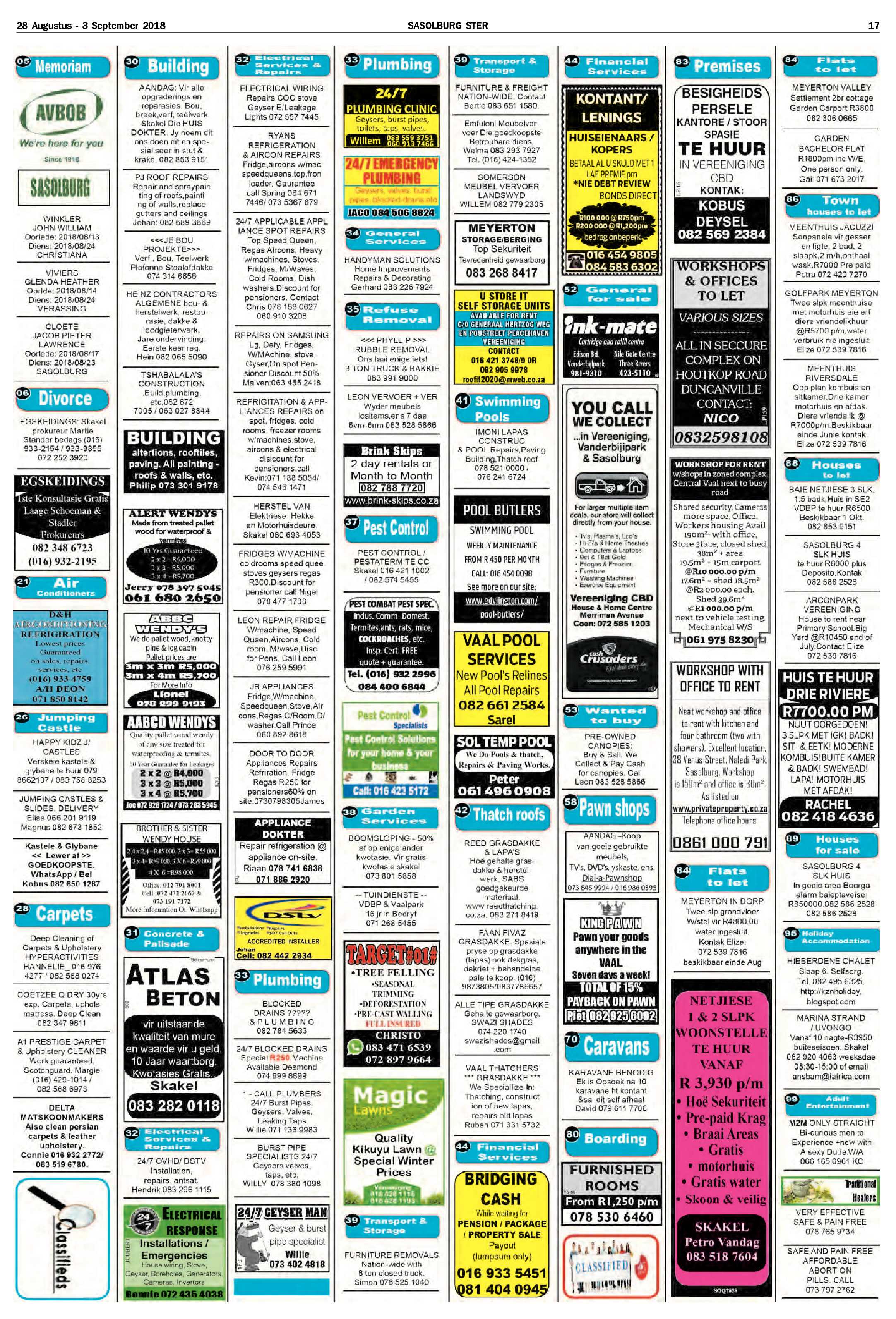 Sasolburg Ster 28 Augustus – 3 September 2018 page 17