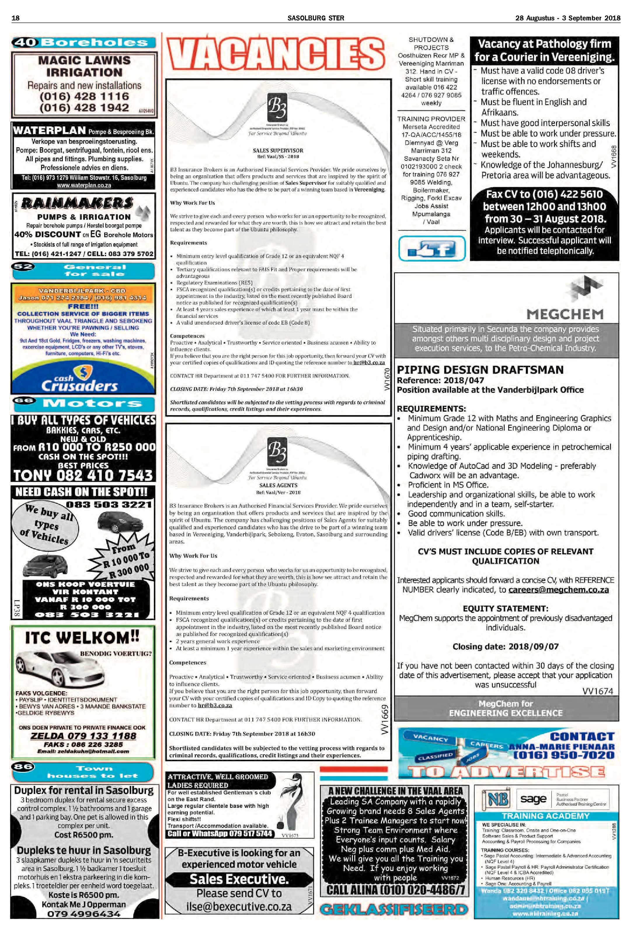 Sasolburg Ster 28 Augustus – 3 September 2018 page 18