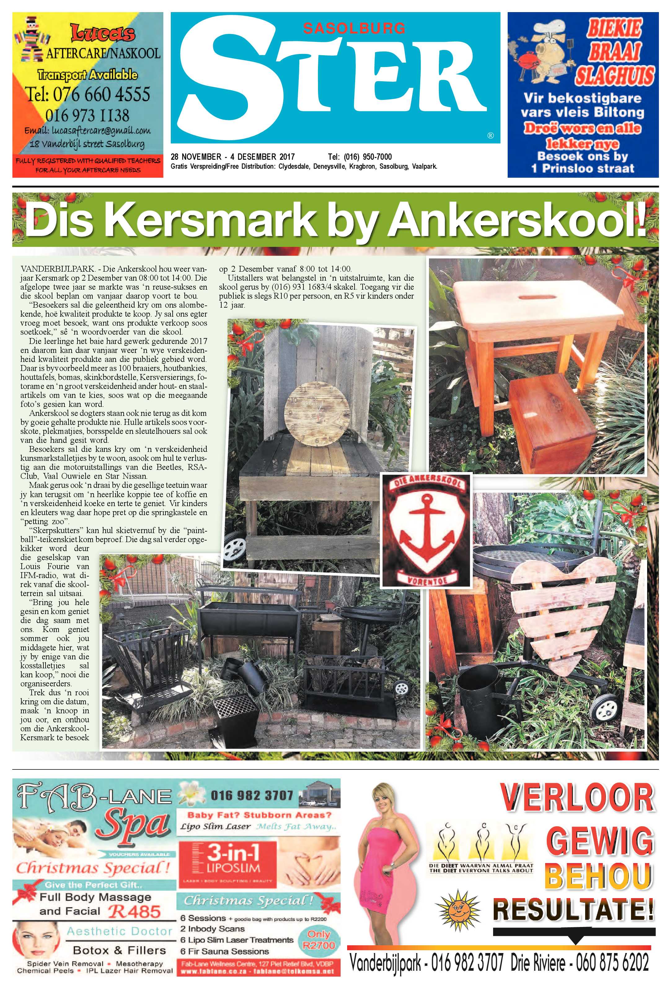 Sasolburg Ster 28 November  – 4 Desember 2017 page 1