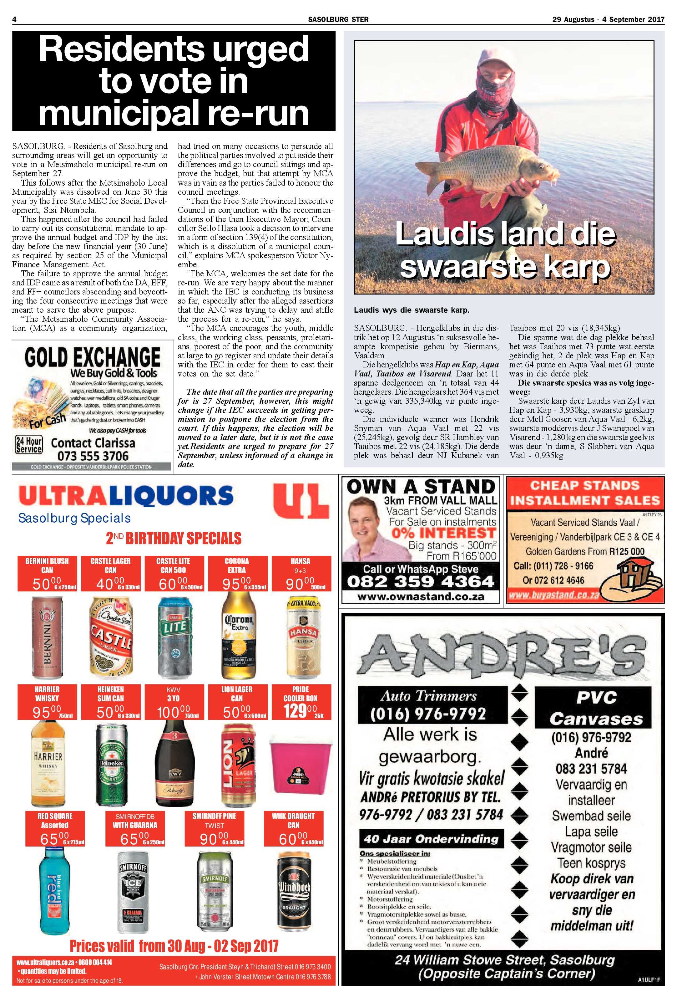 Sasolburg Ster 29 Augustus – 4 September 2017 page 4