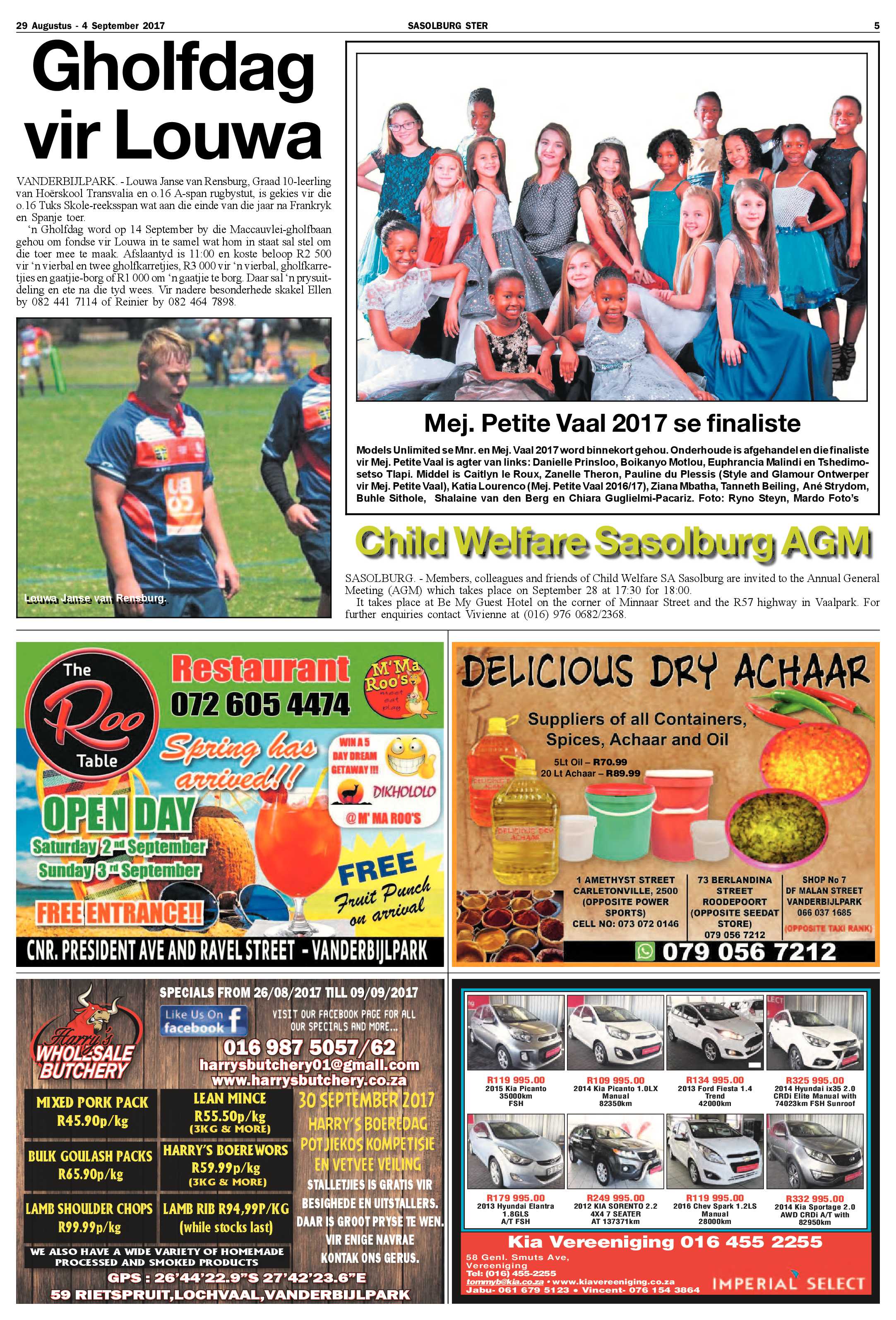 Sasolburg Ster 29 Augustus – 4 September 2017 page 5