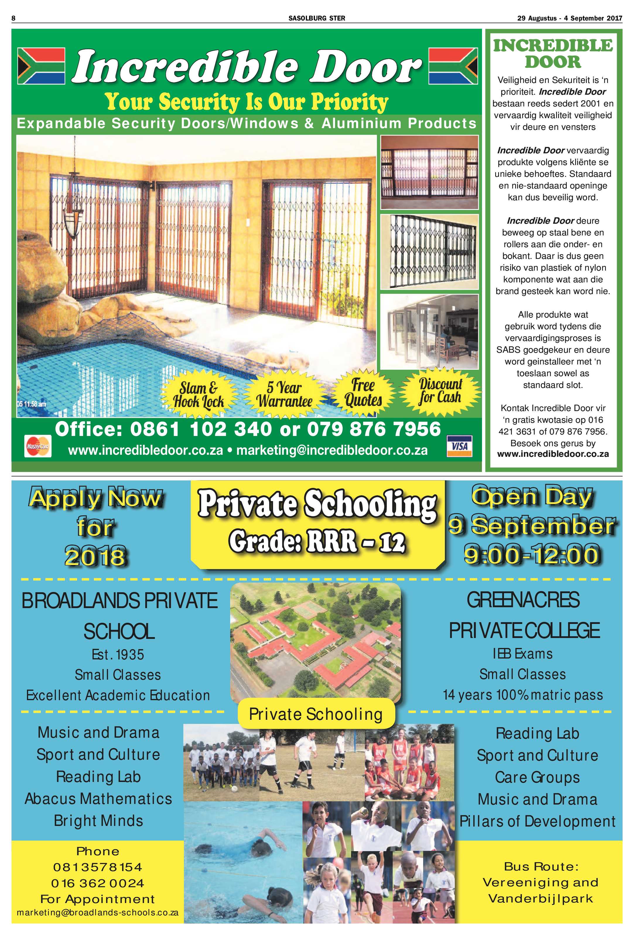 Sasolburg Ster 29 Augustus – 4 September 2017 page 8