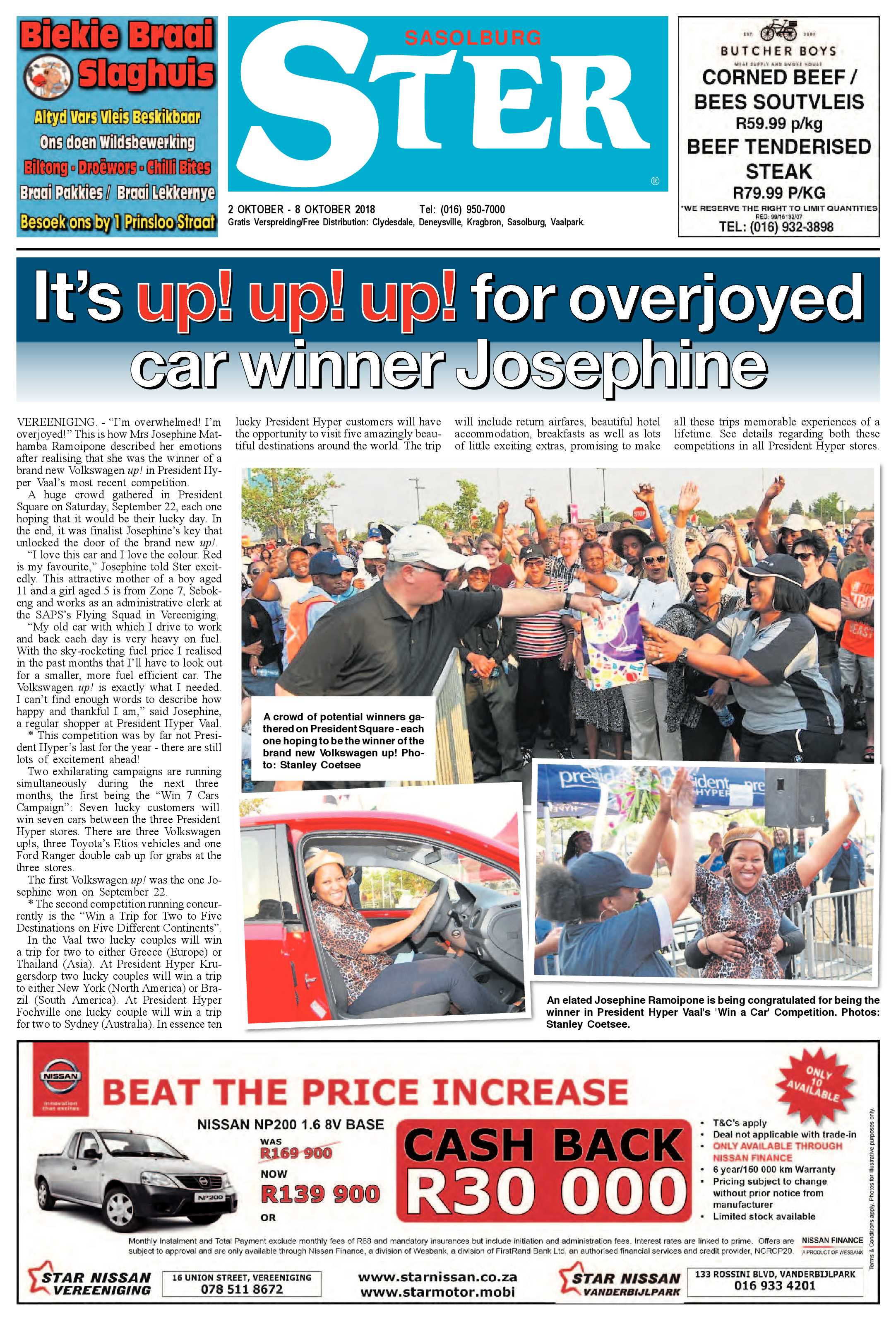 Sasolburg Ster 2 – 8 Oktober 2018 page 1