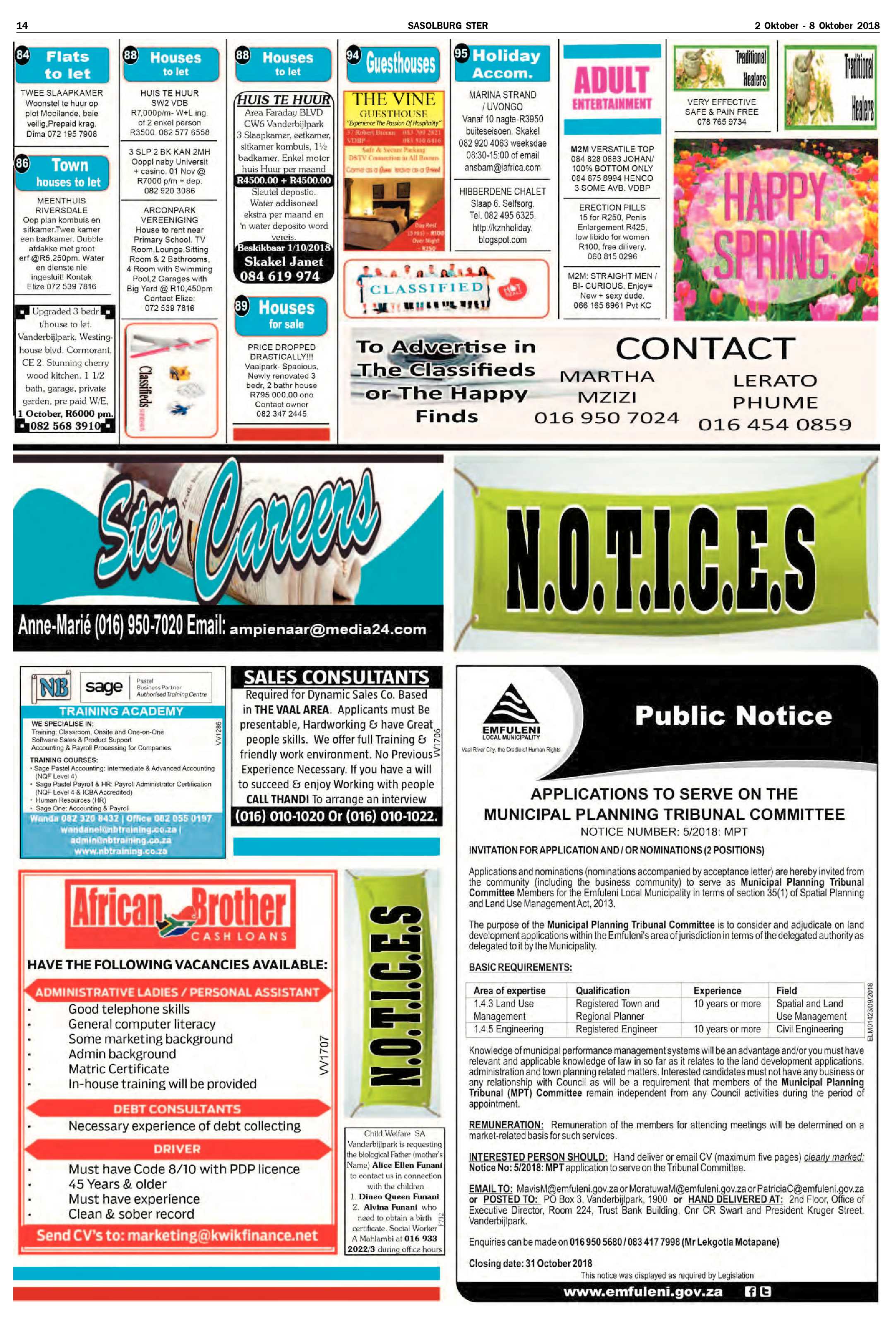 Sasolburg Ster 2 – 8 Oktober 2018 page 14