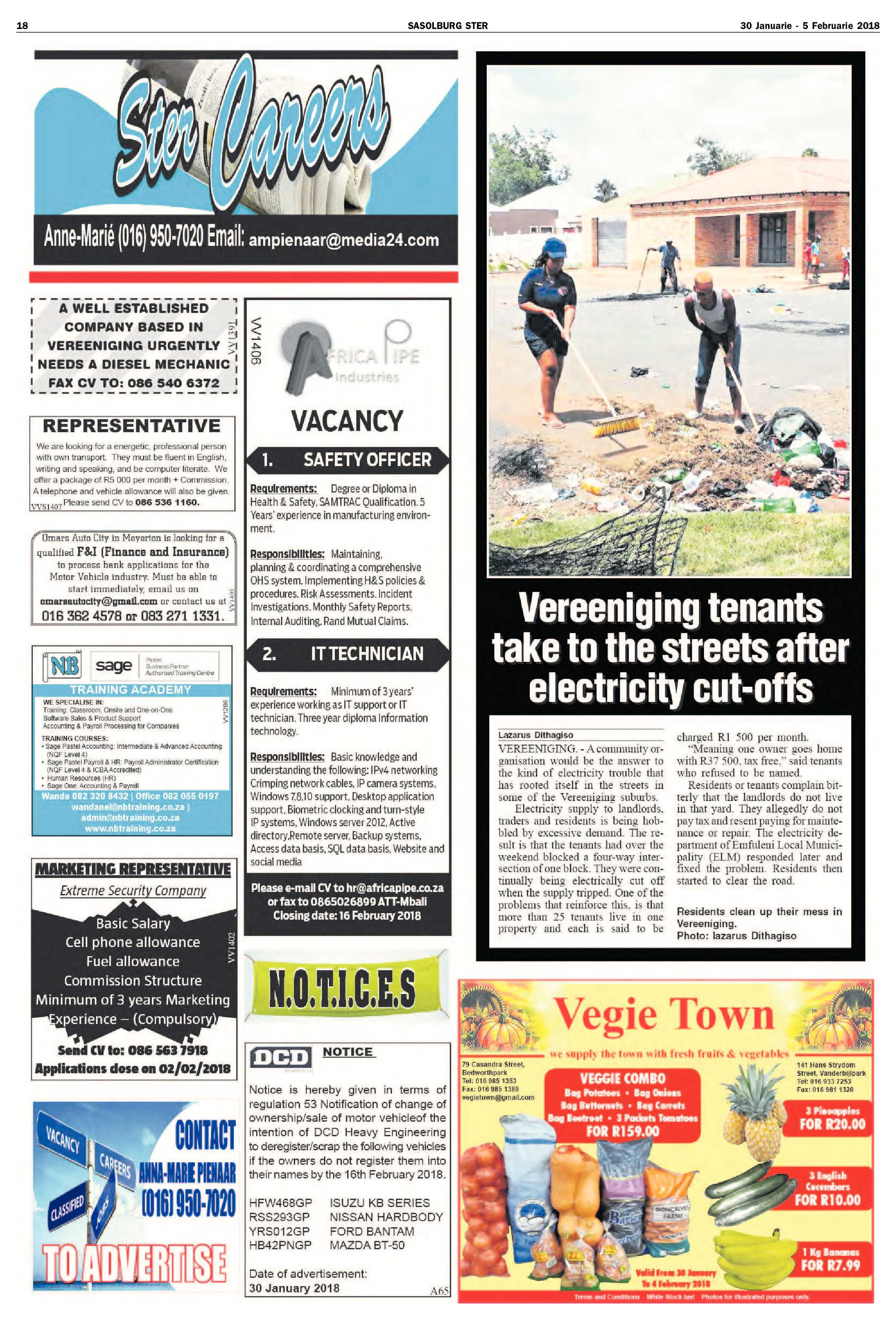 Sasolburg Ster 30 Januarie – 5 Februarie 2018 page 18