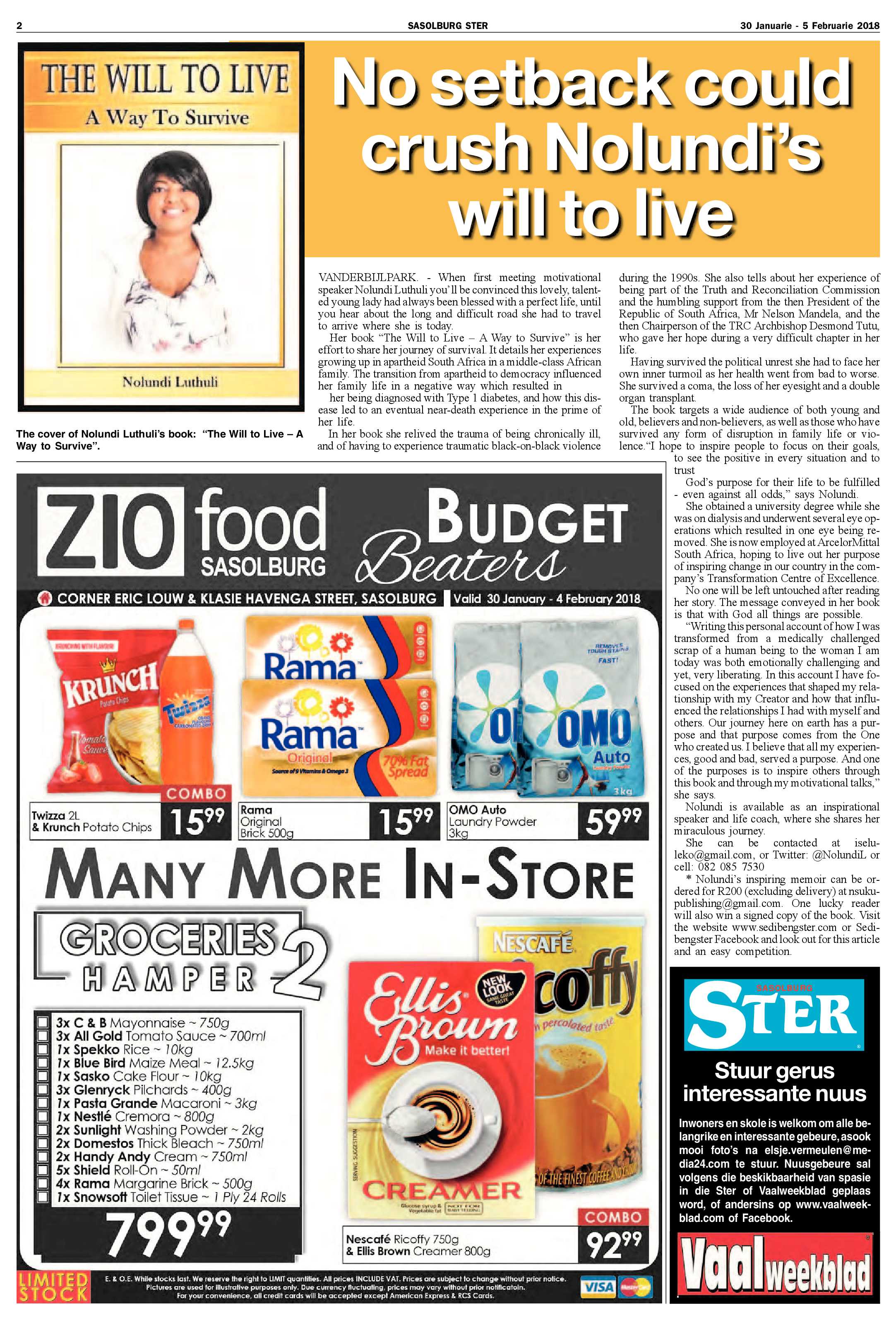 Sasolburg Ster 30 Januarie – 5 Februarie 2018 page 2