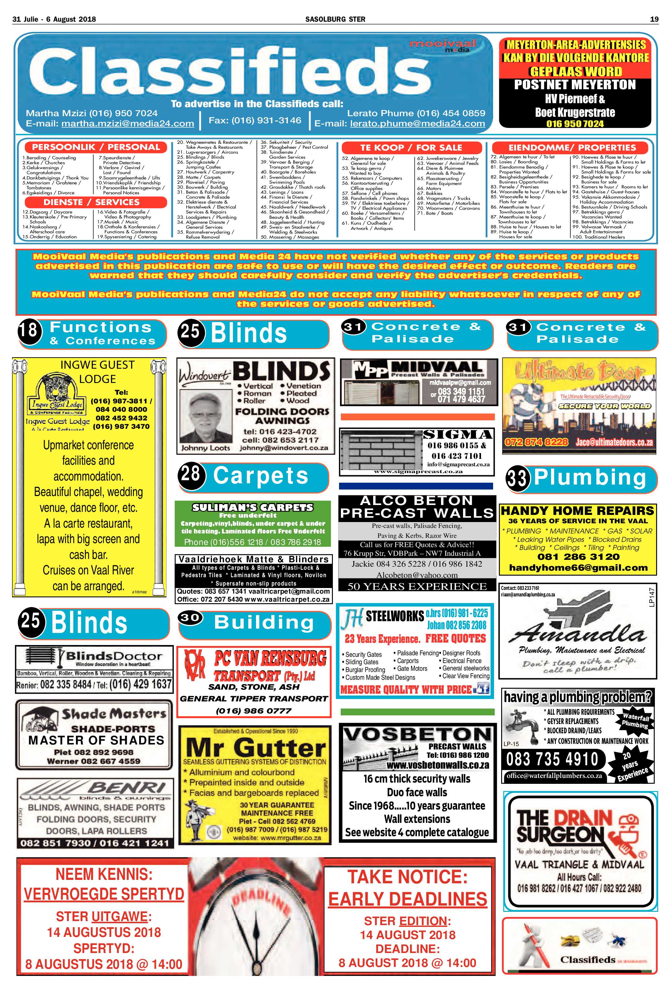 Sasolburg Ster 31 Julie – 6 Augustus 2018 page 19