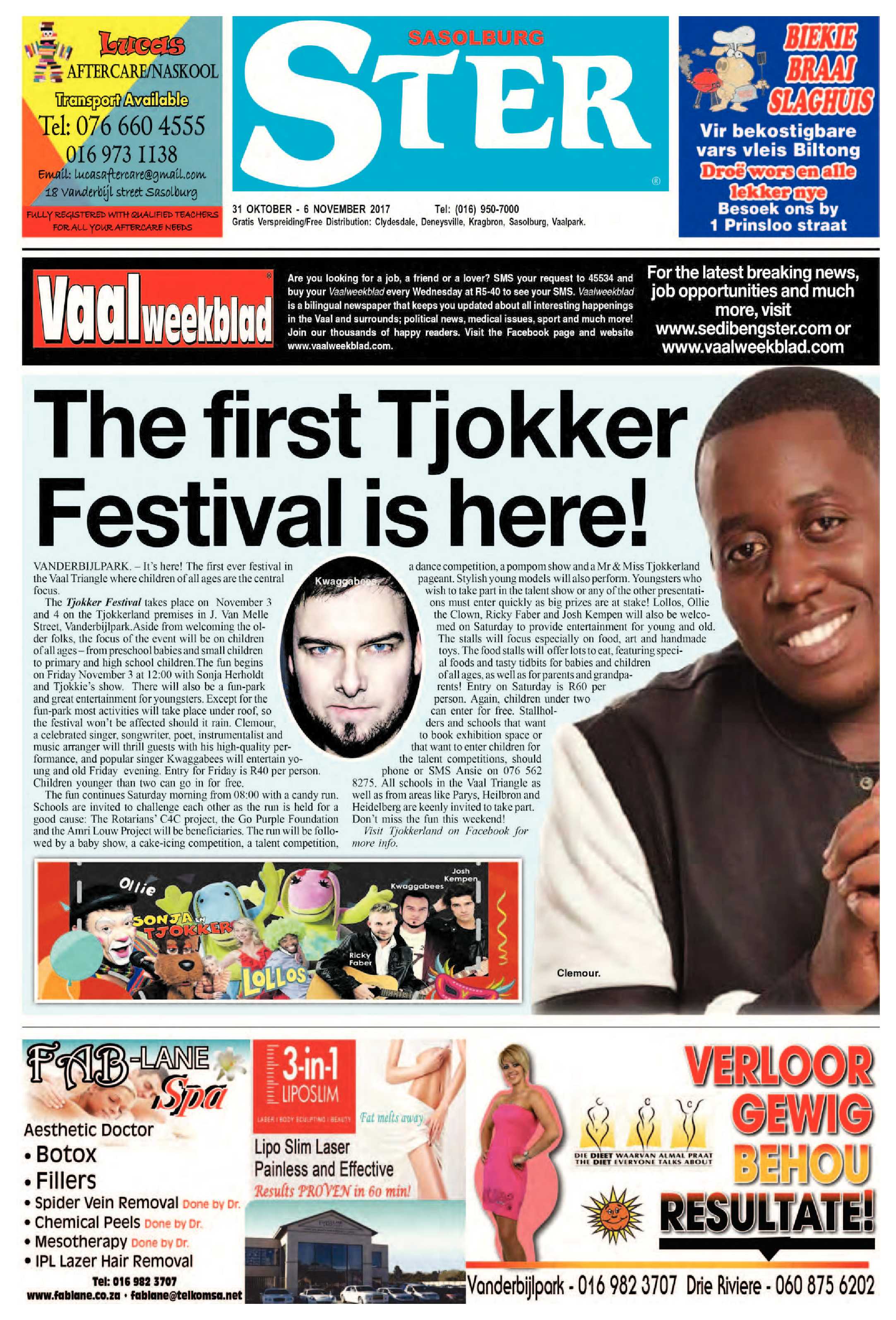 Sasolburg Ster 31 Oktober – 6 November 2017 page 1