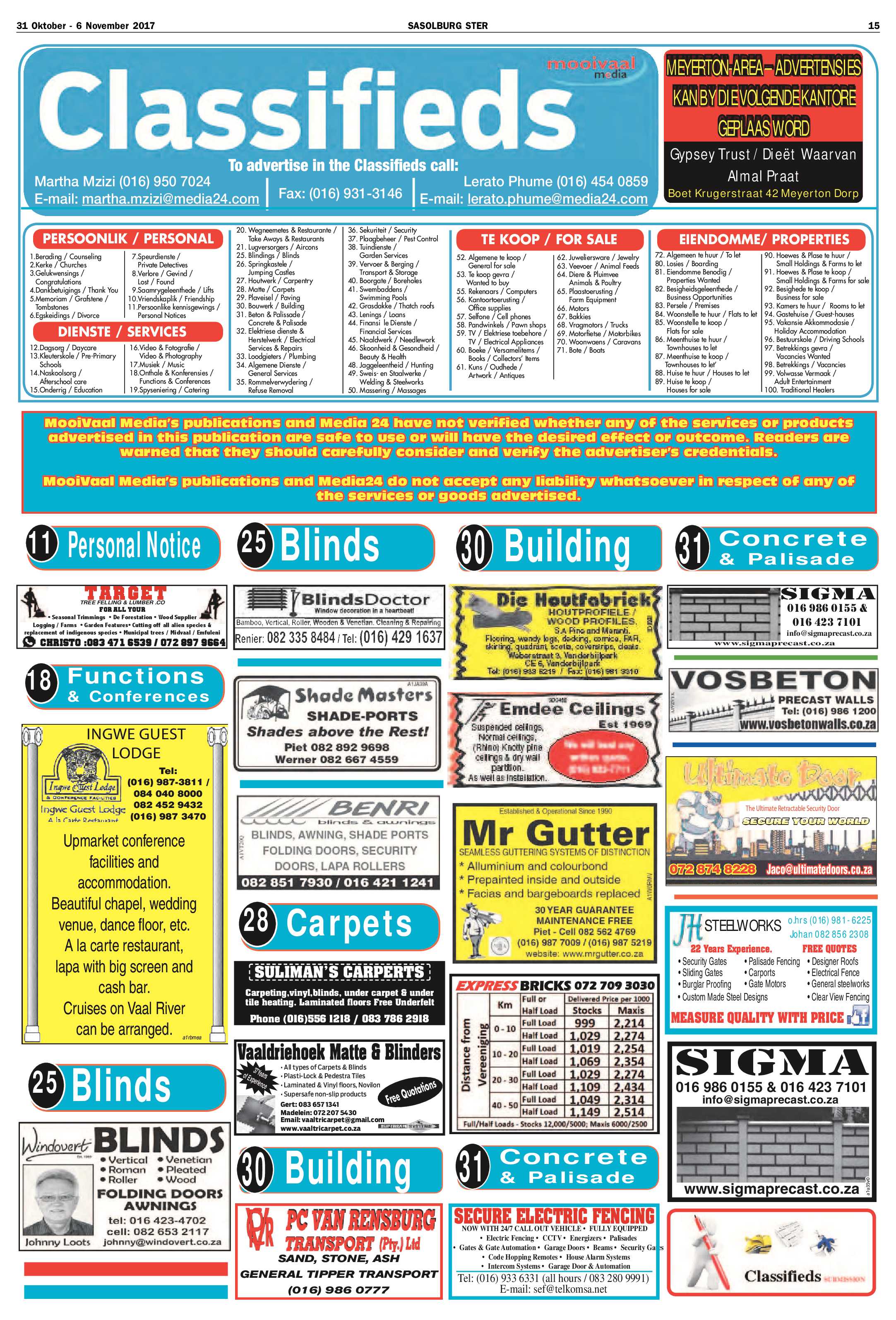 Sasolburg Ster 31 Oktober – 6 November 2017 page 15