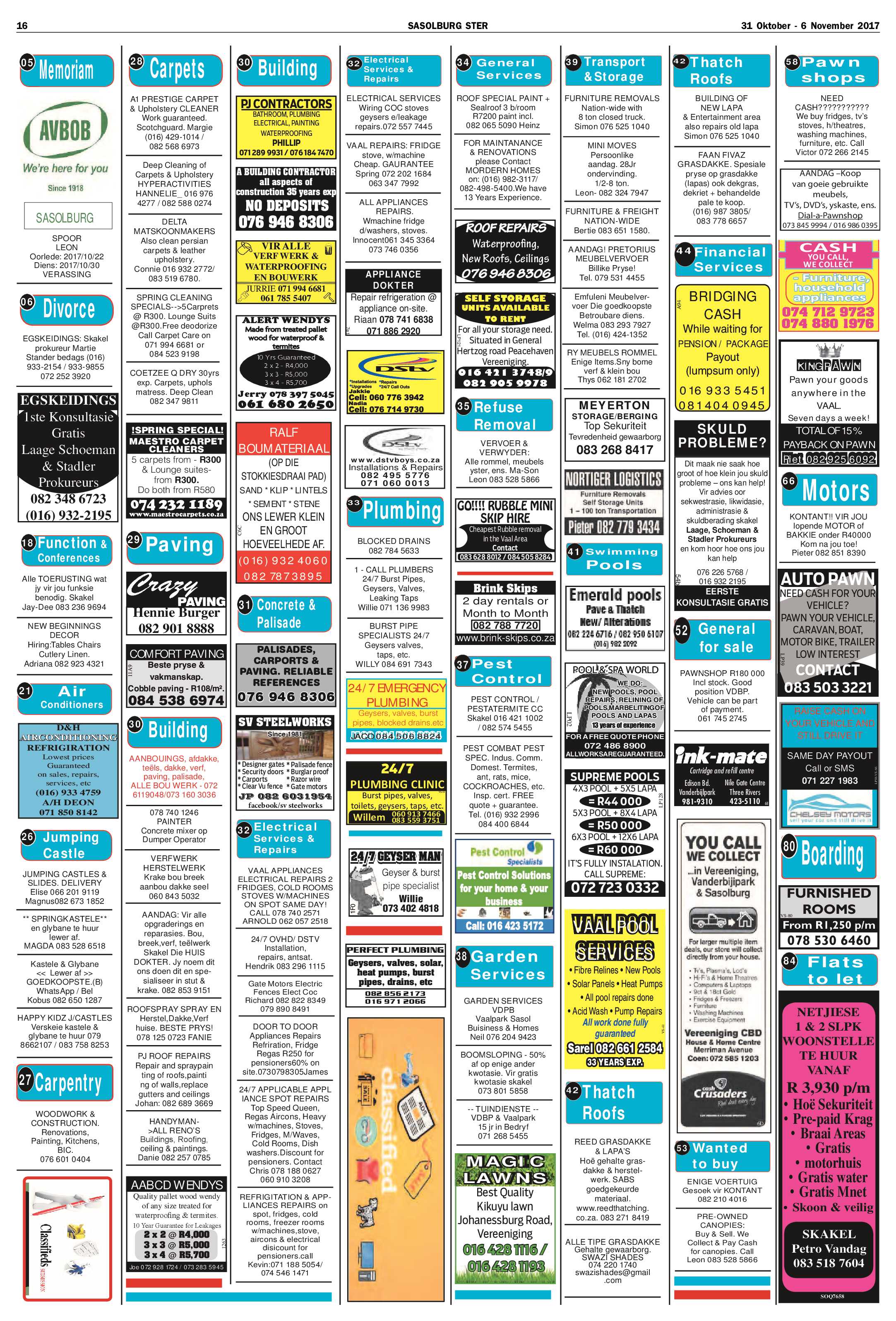 Sasolburg Ster 31 Oktober – 6 November 2017 page 16