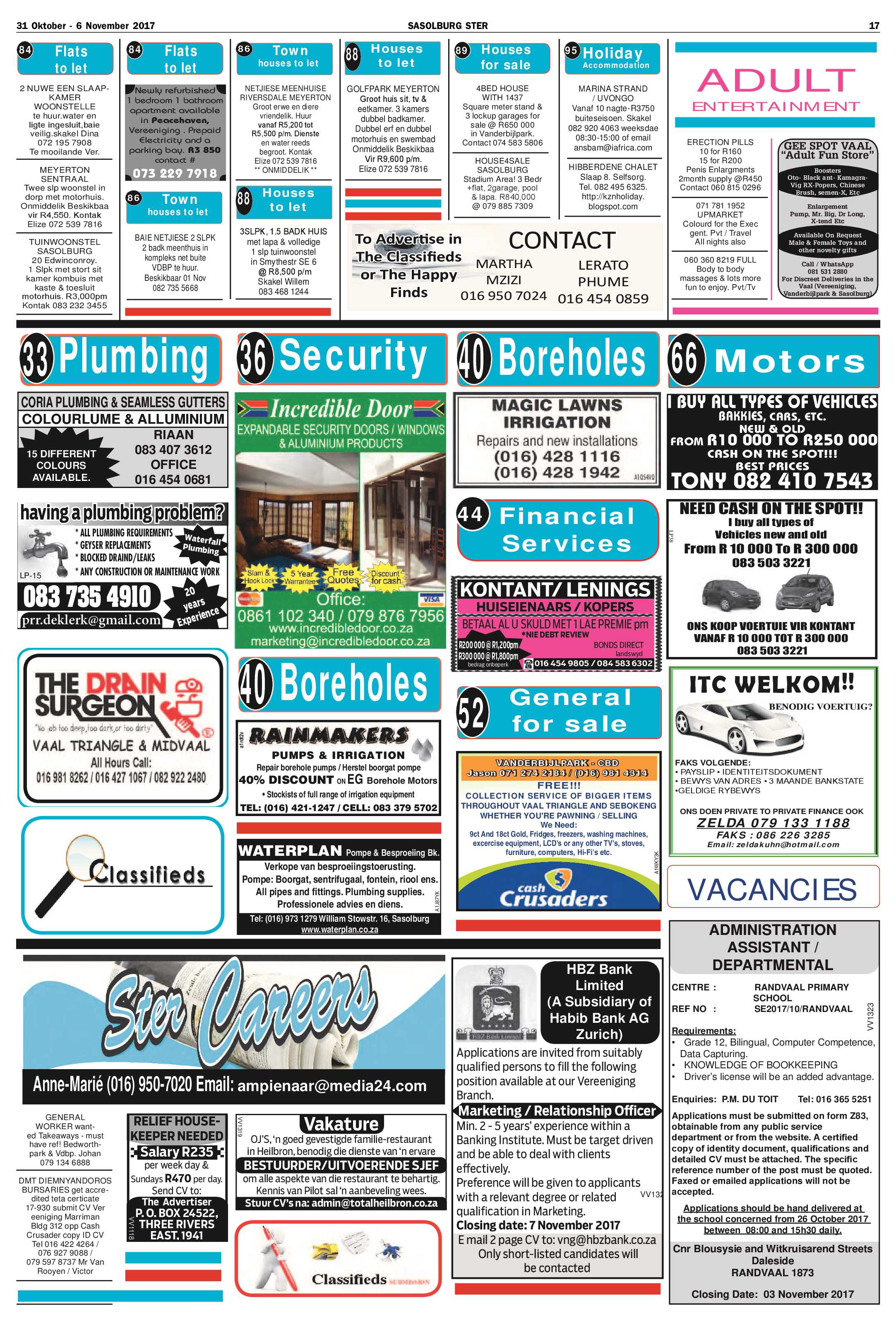Sasolburg Ster 31 Oktober – 6 November 2017 page 17