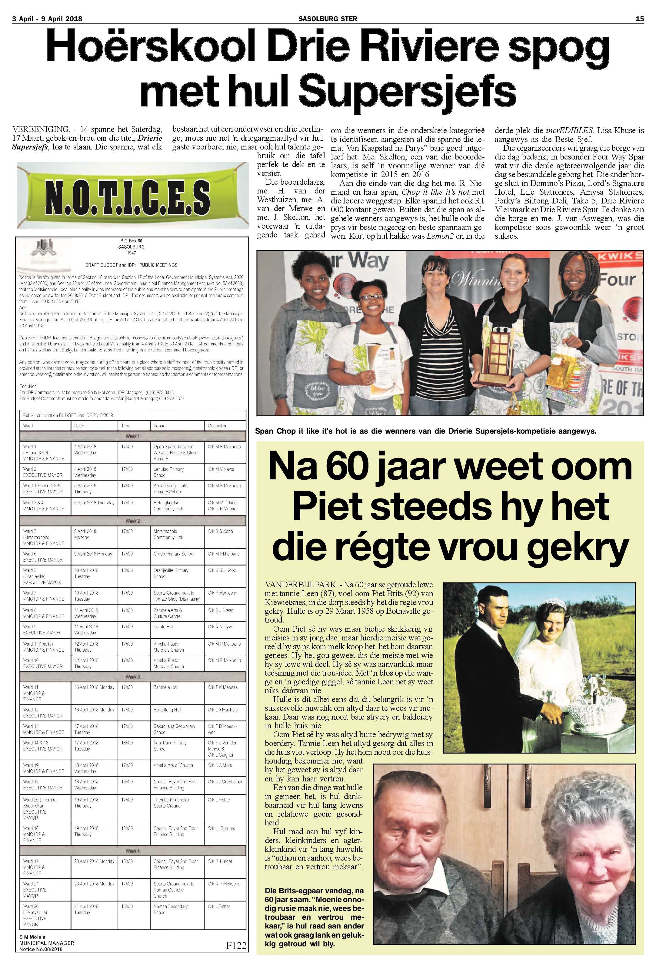 Sasolburg Ster 3 – 9 April 2018 page 15