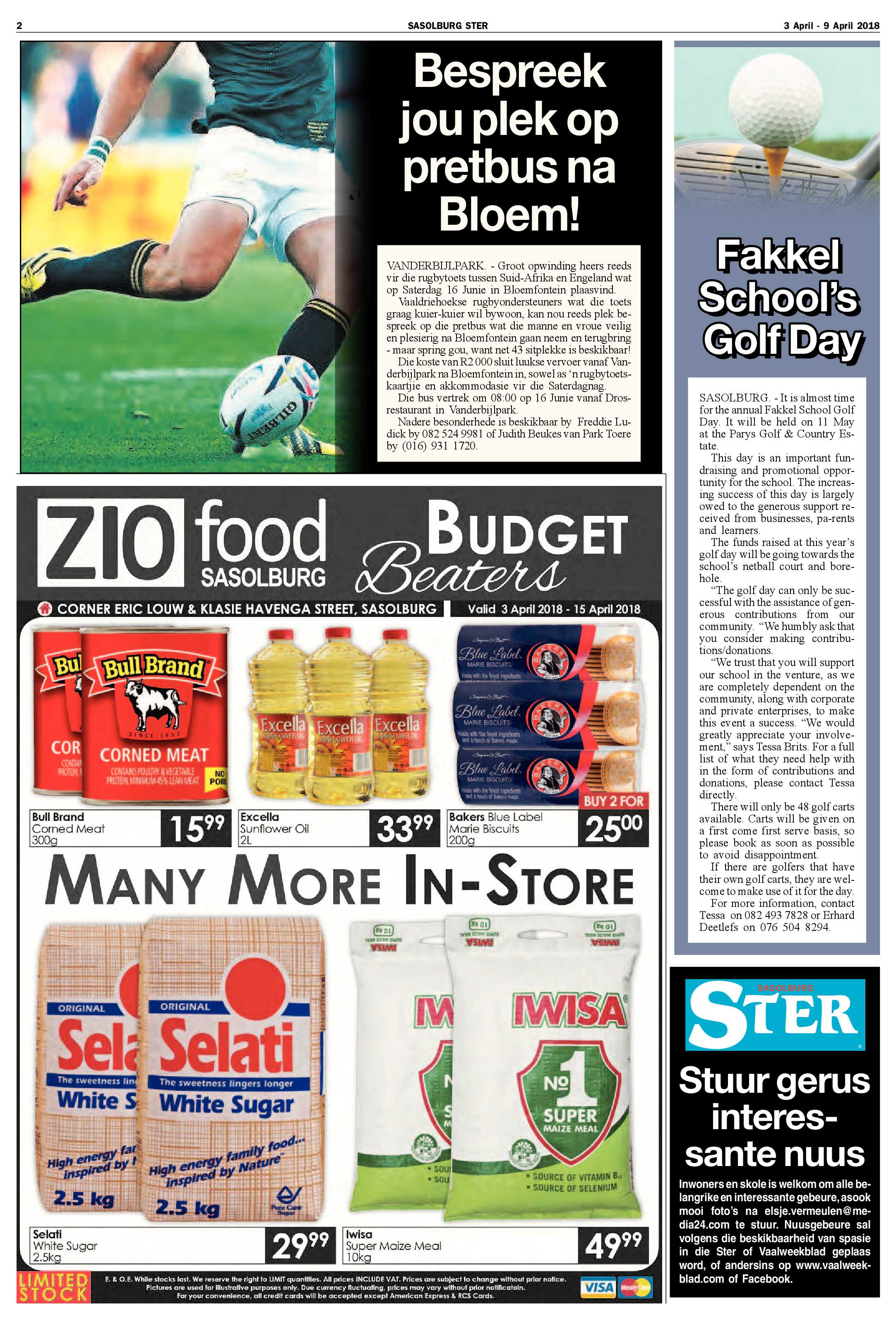 Sasolburg Ster 3 – 9 April 2018 page 2