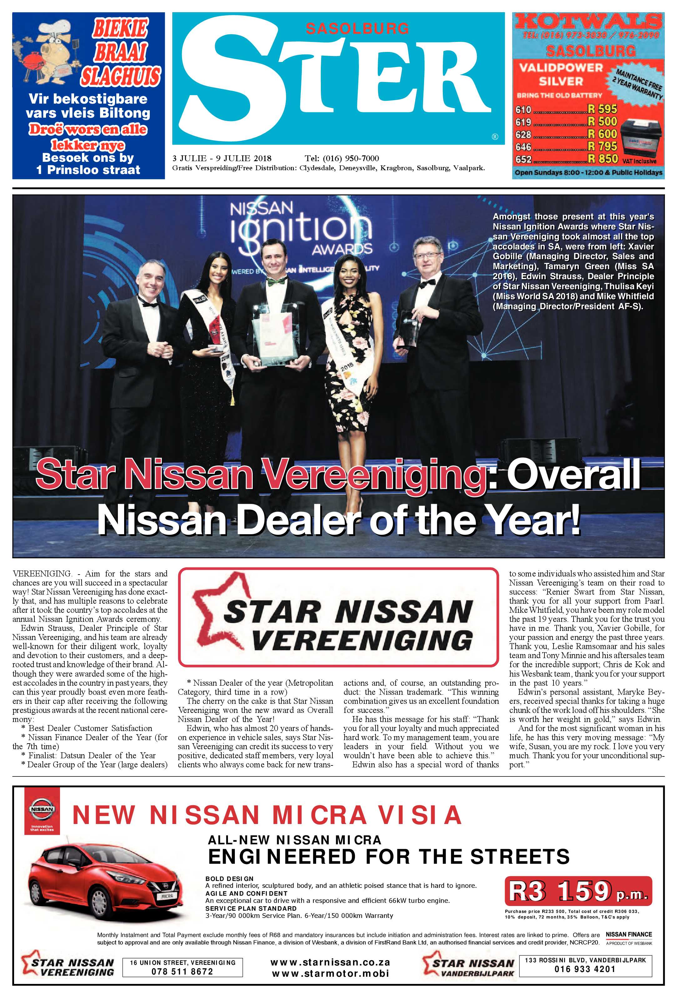 Sasolburg Ster 3 – 9 Julie 2018 page 1