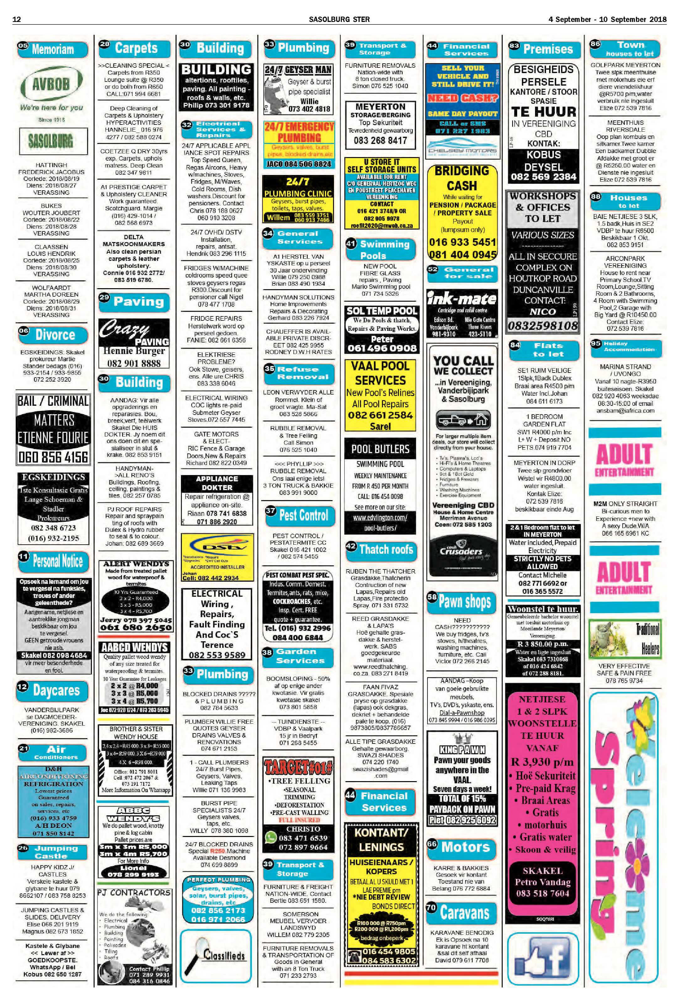 Sasolburg Ster 4 – 10 September 2018 page 12