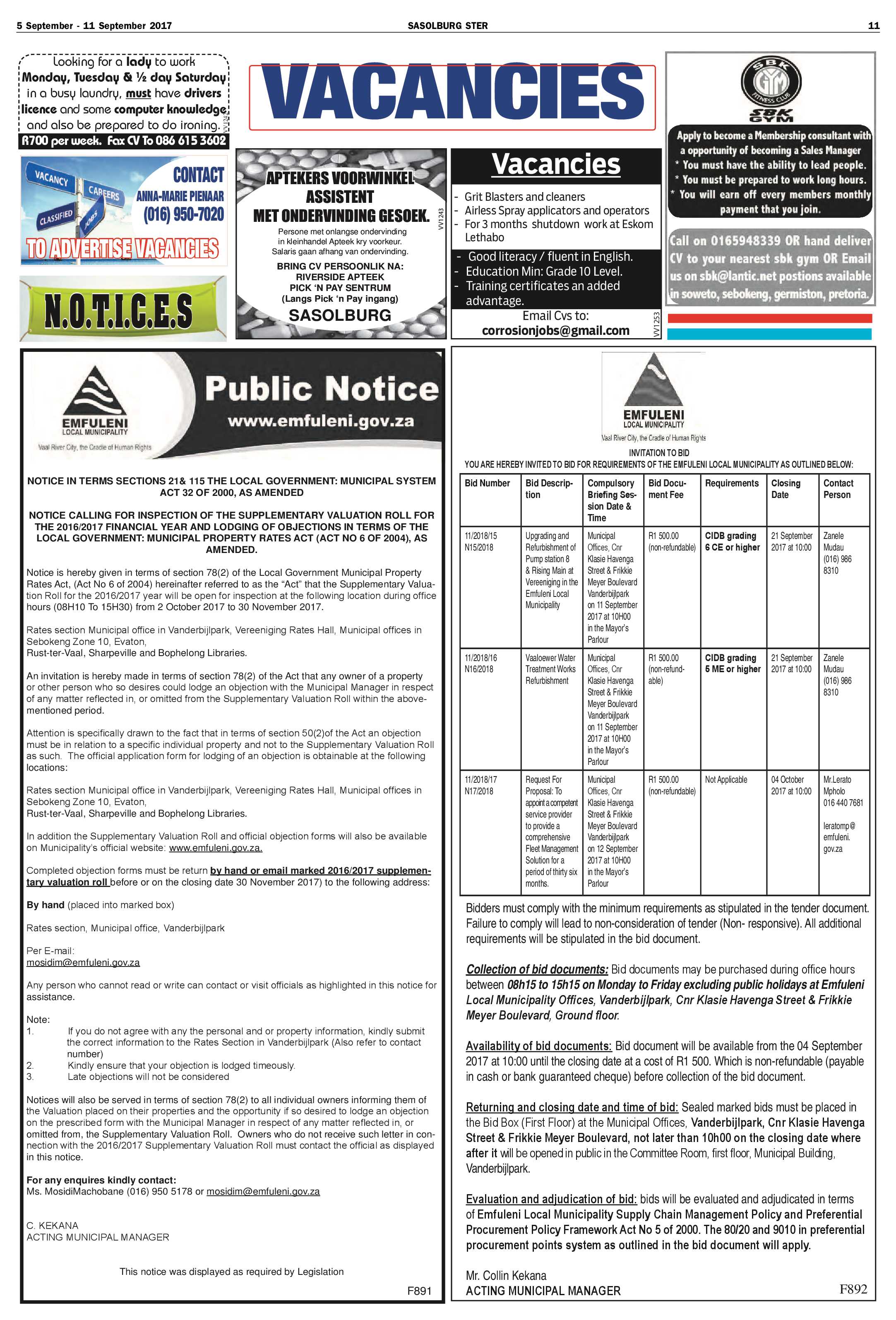 Sasolburg Ster 5 – 11 September 2017 page 11