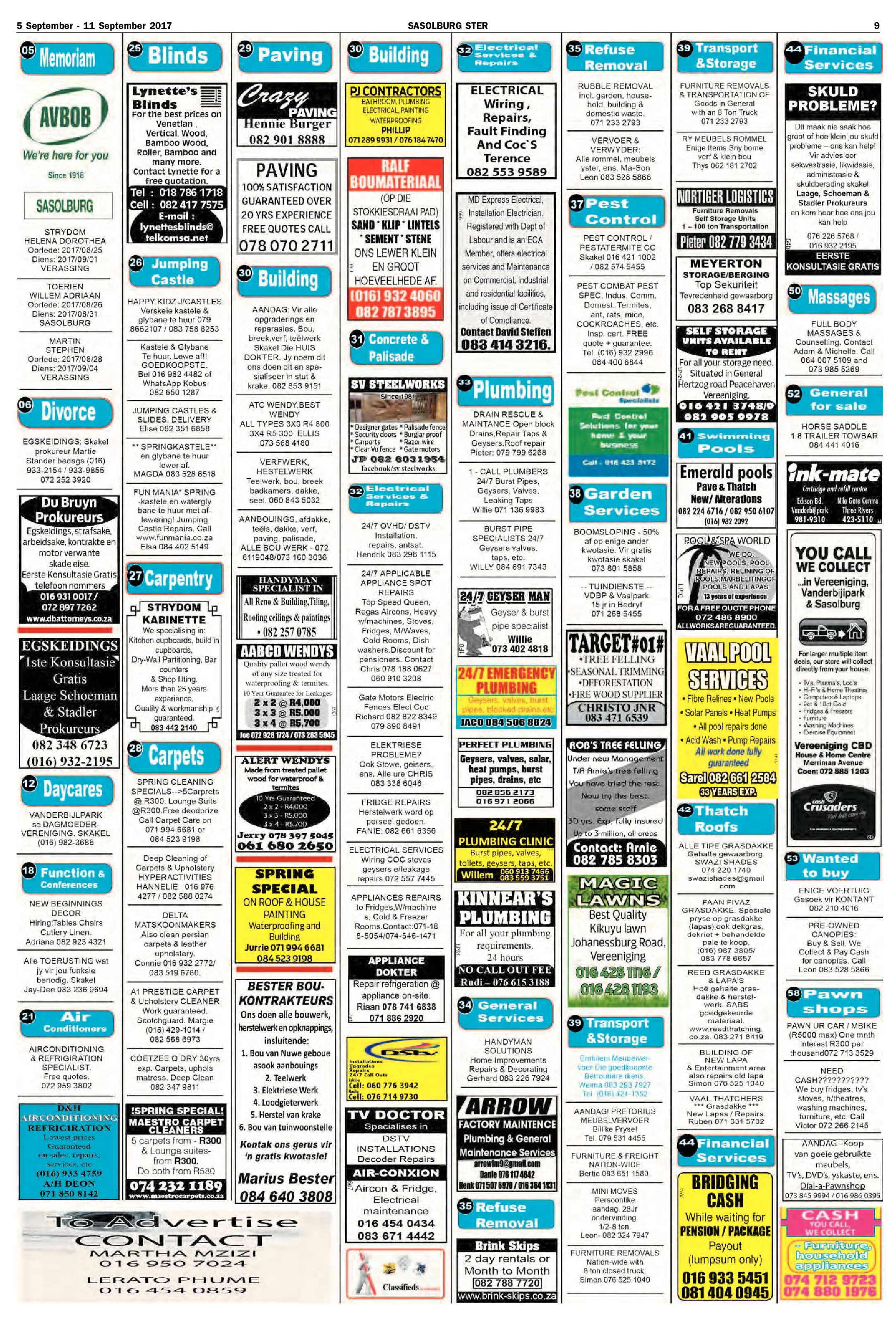 Sasolburg Ster 5 – 11 September 2017 page 9