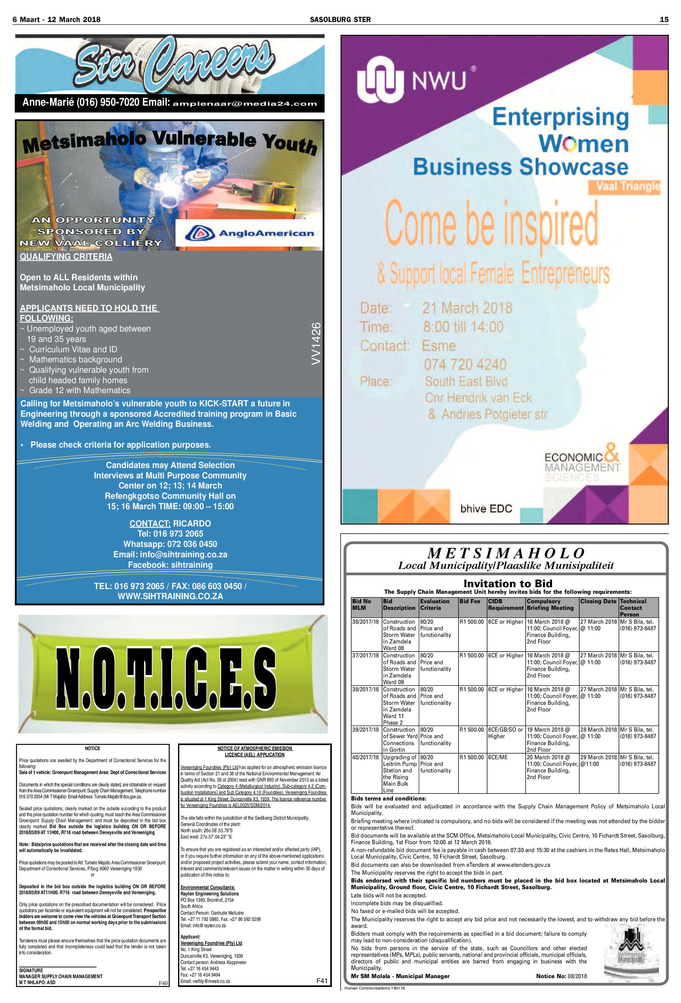 Sasolburg Ster 6 – 12 Maart 2018 page 15