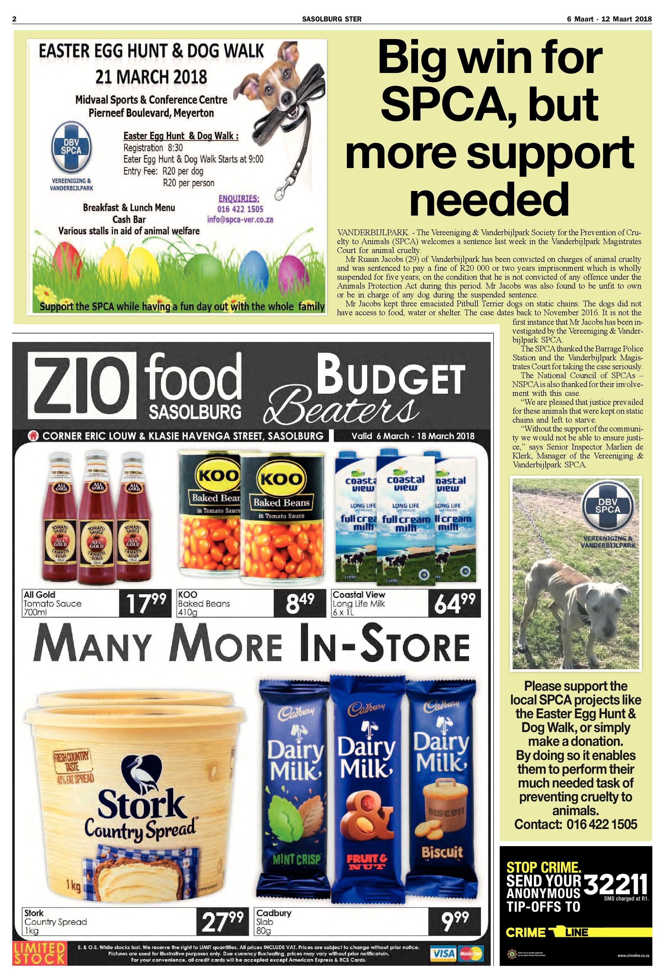 Sasolburg Ster 6 – 12 Maart 2018 page 2