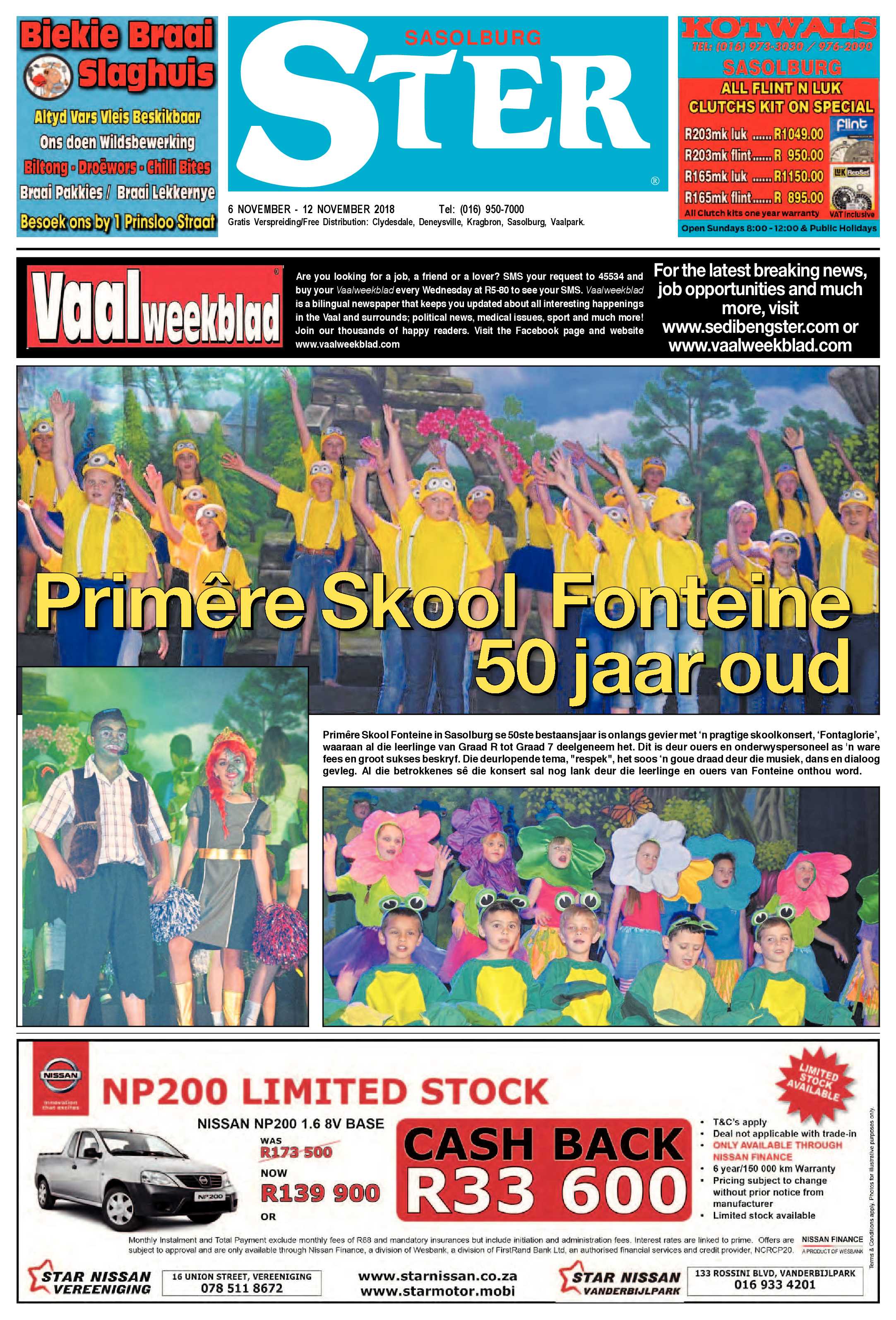 Sasolburg Ster 6 – 12 November 2018 page 1