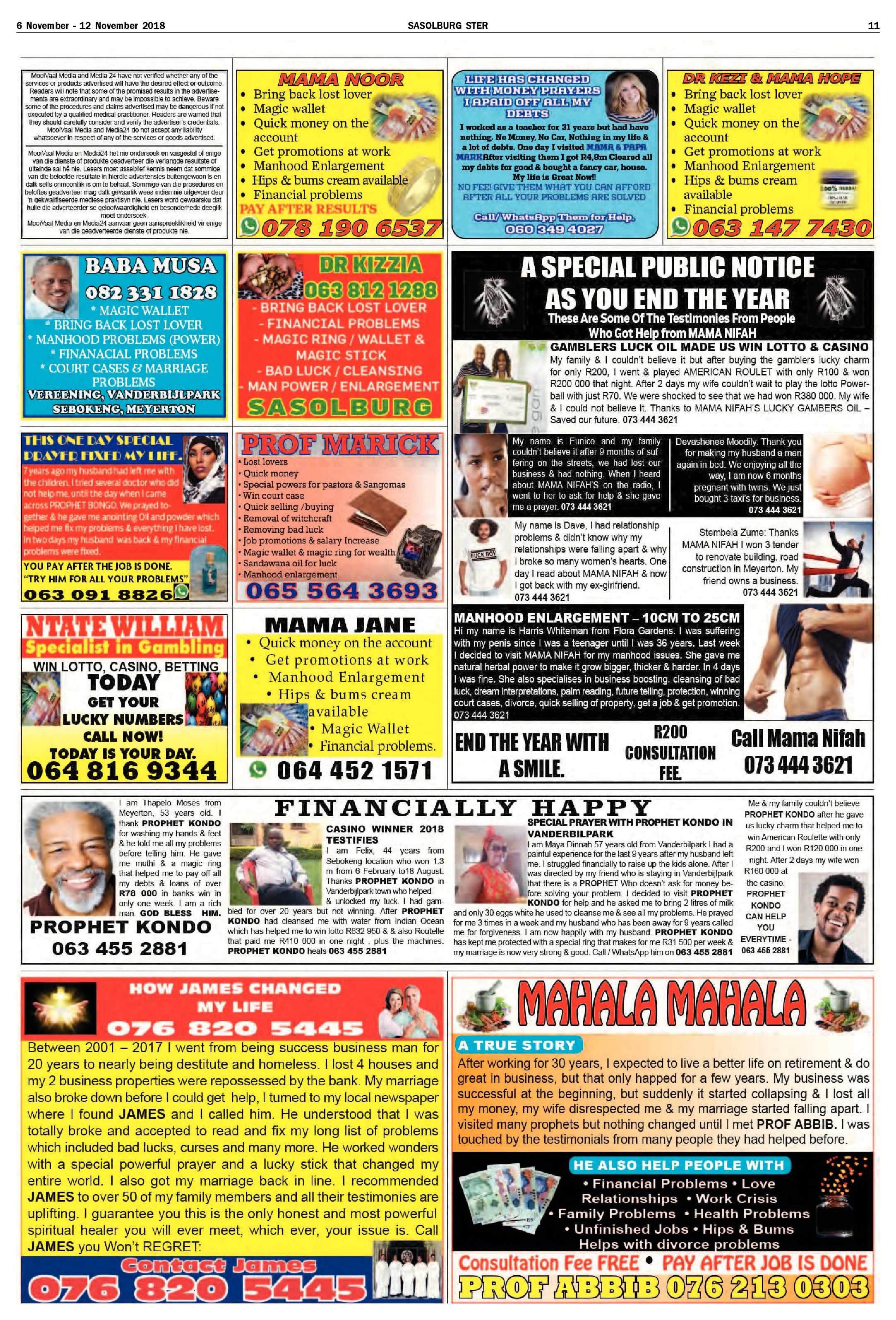 Sasolburg Ster 6 – 12 November 2018 page 11