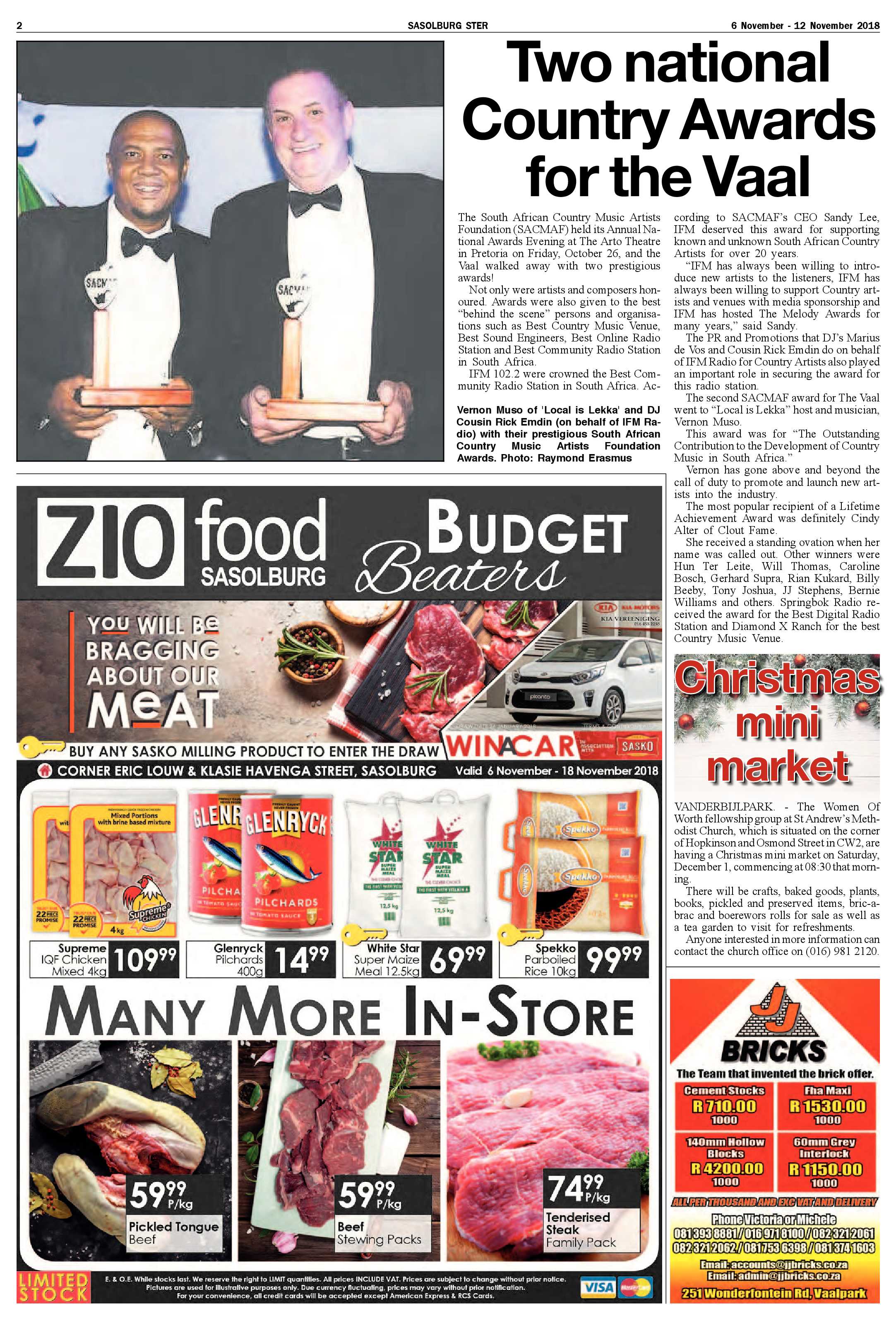 Sasolburg Ster 6 – 12 November 2018 page 2