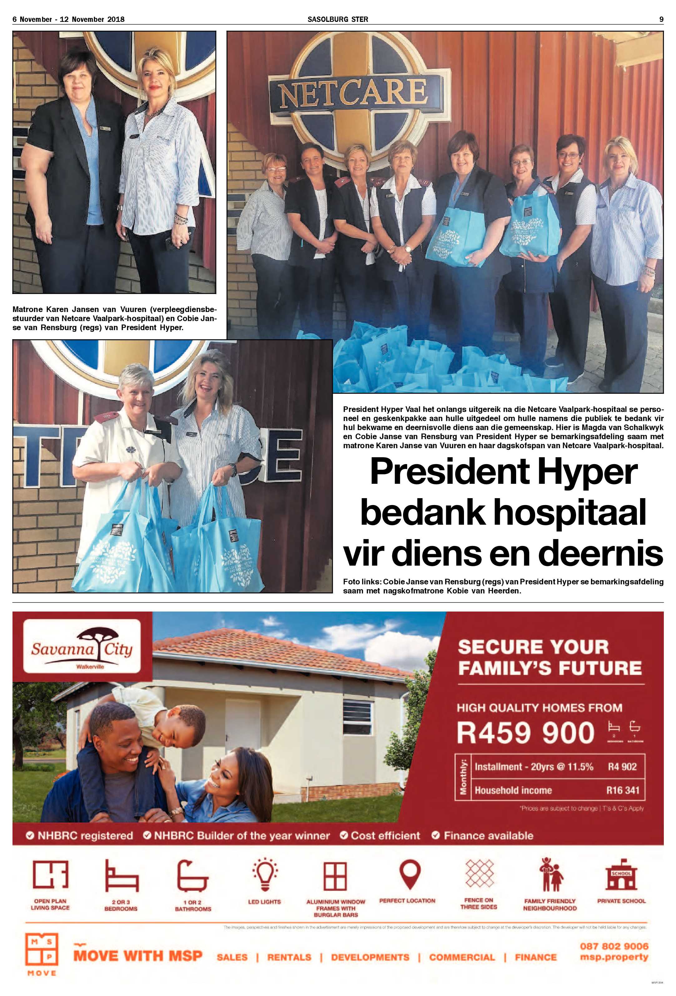 Sasolburg Ster 6 – 12 November 2018 page 9