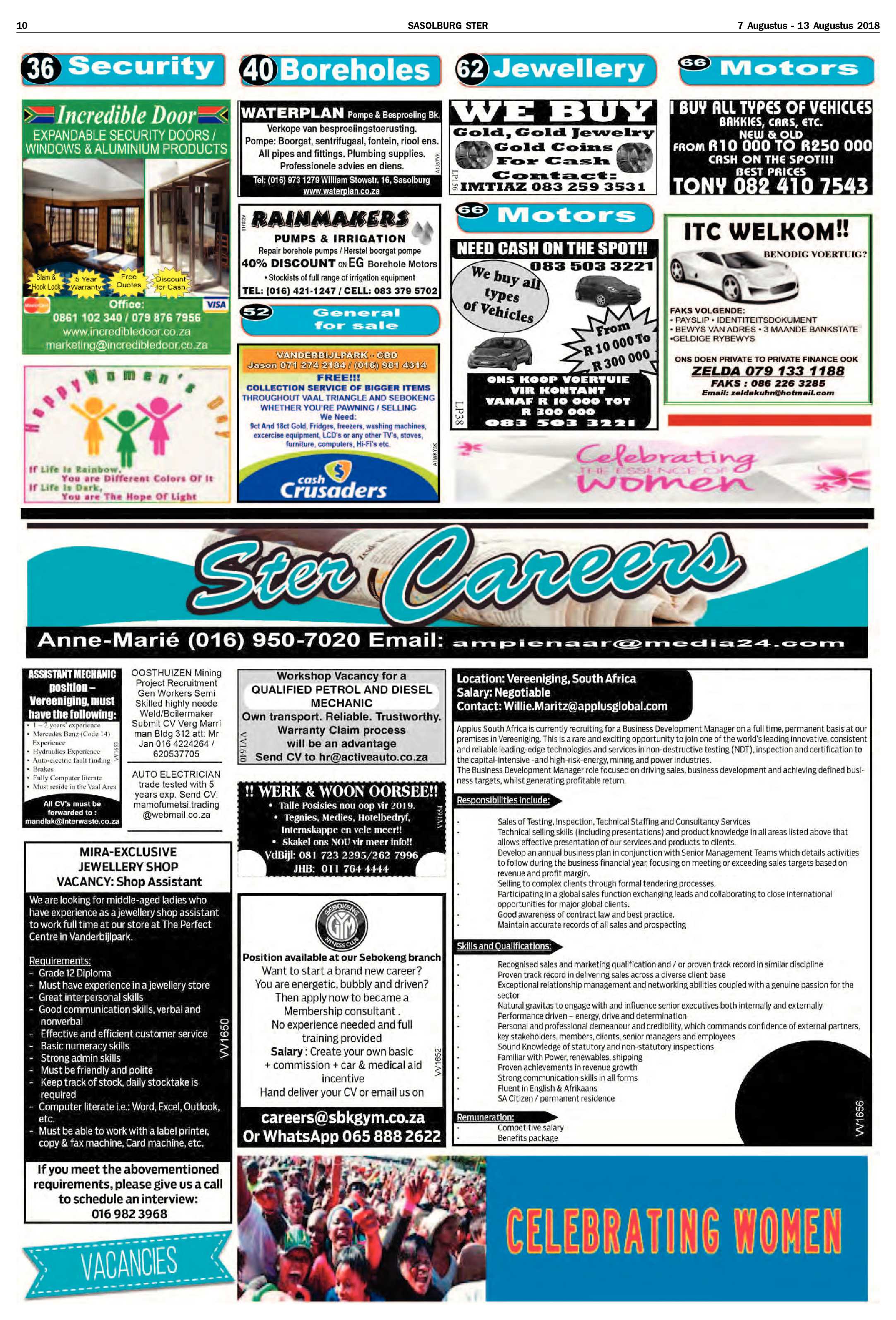 Sasolburg Ster 7 – 13 Augustus 2018 page 10