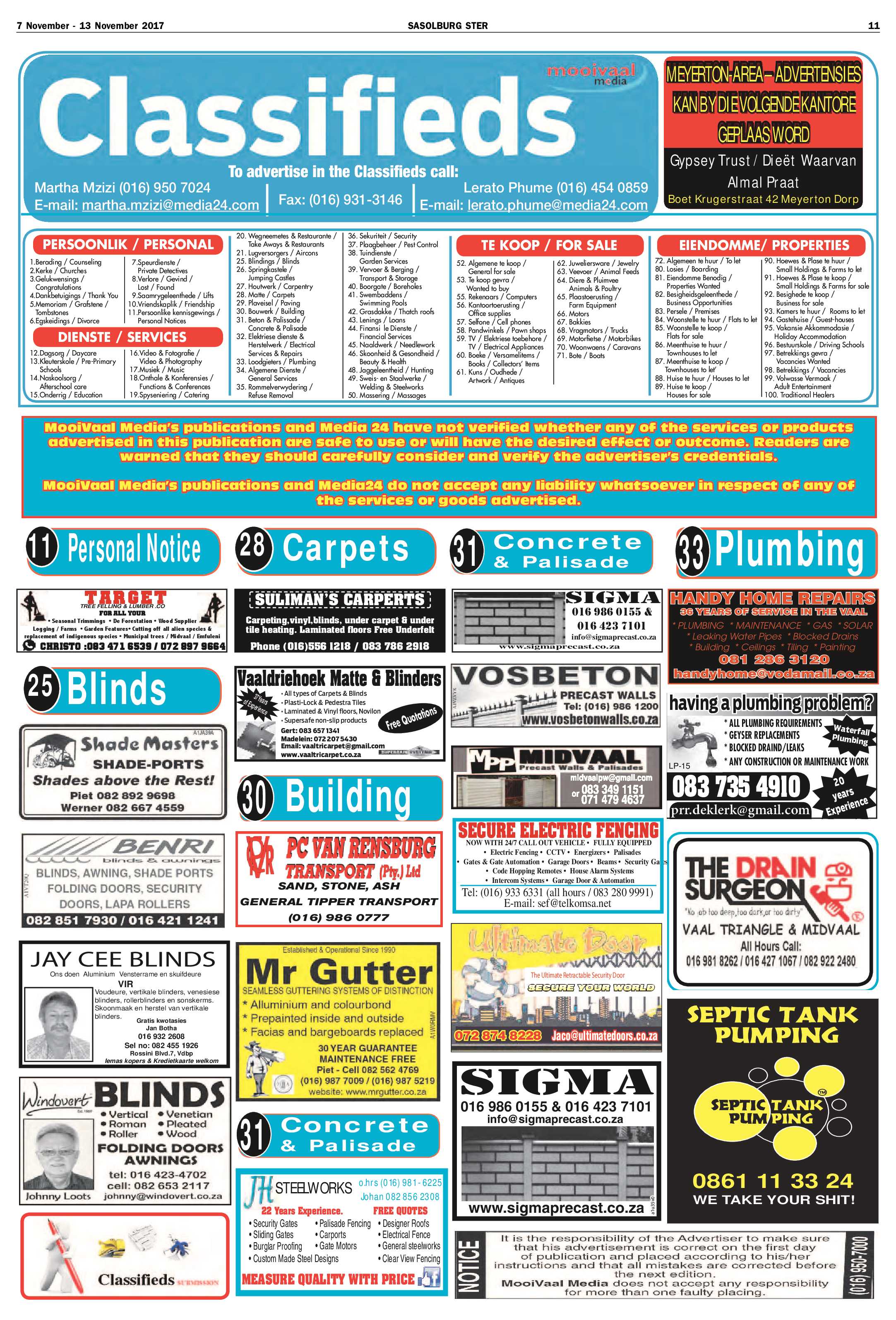 Sasolburg Ster 7 – 13 November 2017 page 11